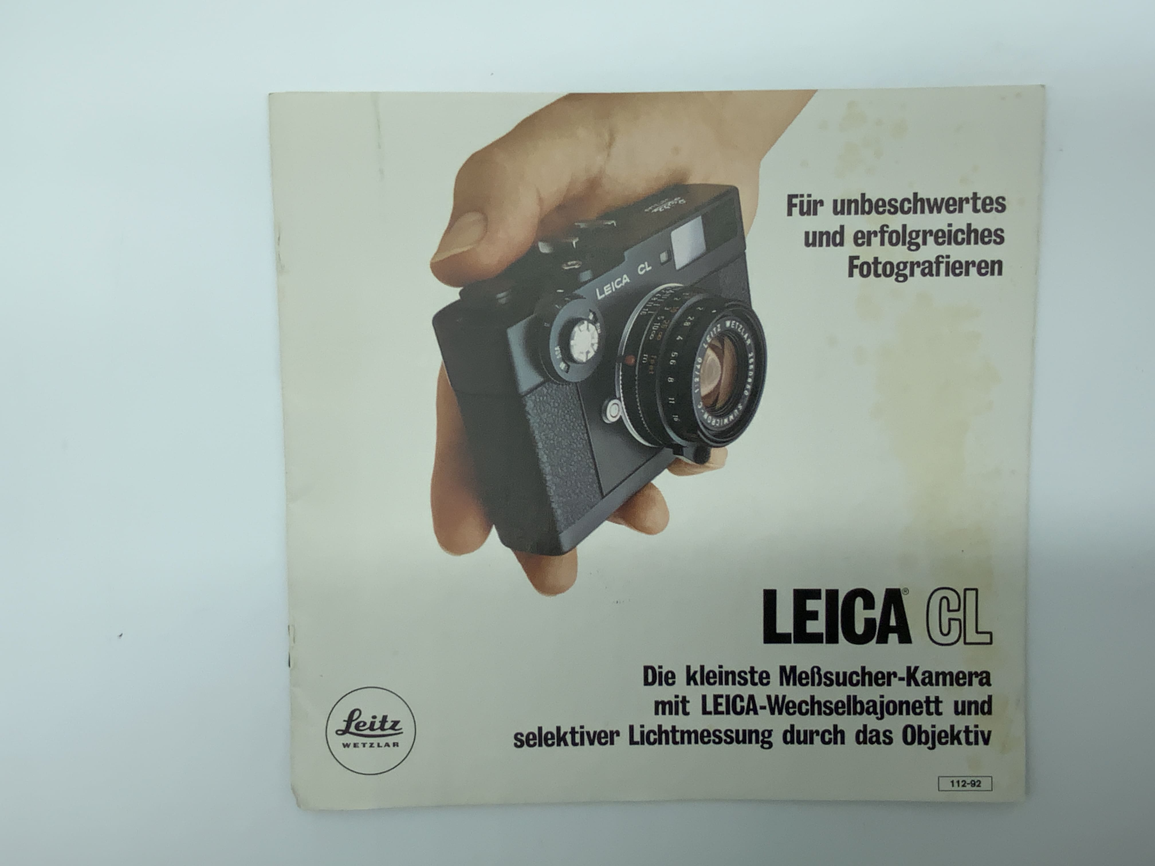 Leitz Leica CL Catalogue (German)