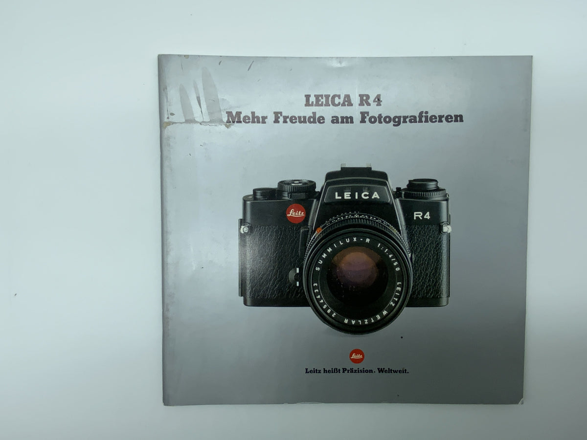 Leitz Leica R4 More joy in photography Catalog Catalog German