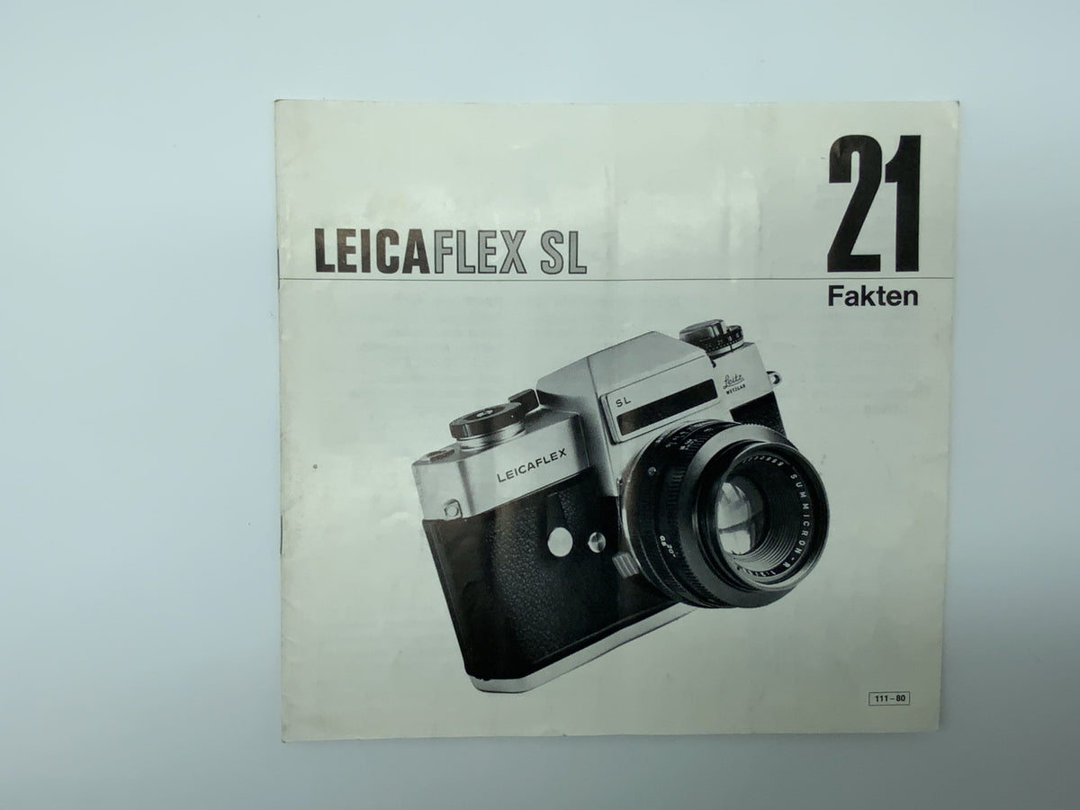 Leitz Leica Flex SL 21 Facts Catalog Catalog German