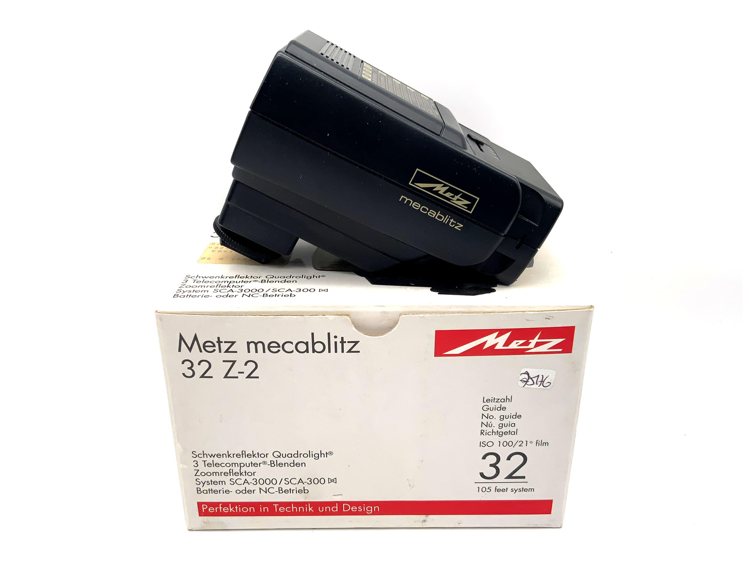 Metz mecablitz 32 Z-2 flash unit, center contact, in original packaging, universal flash unit