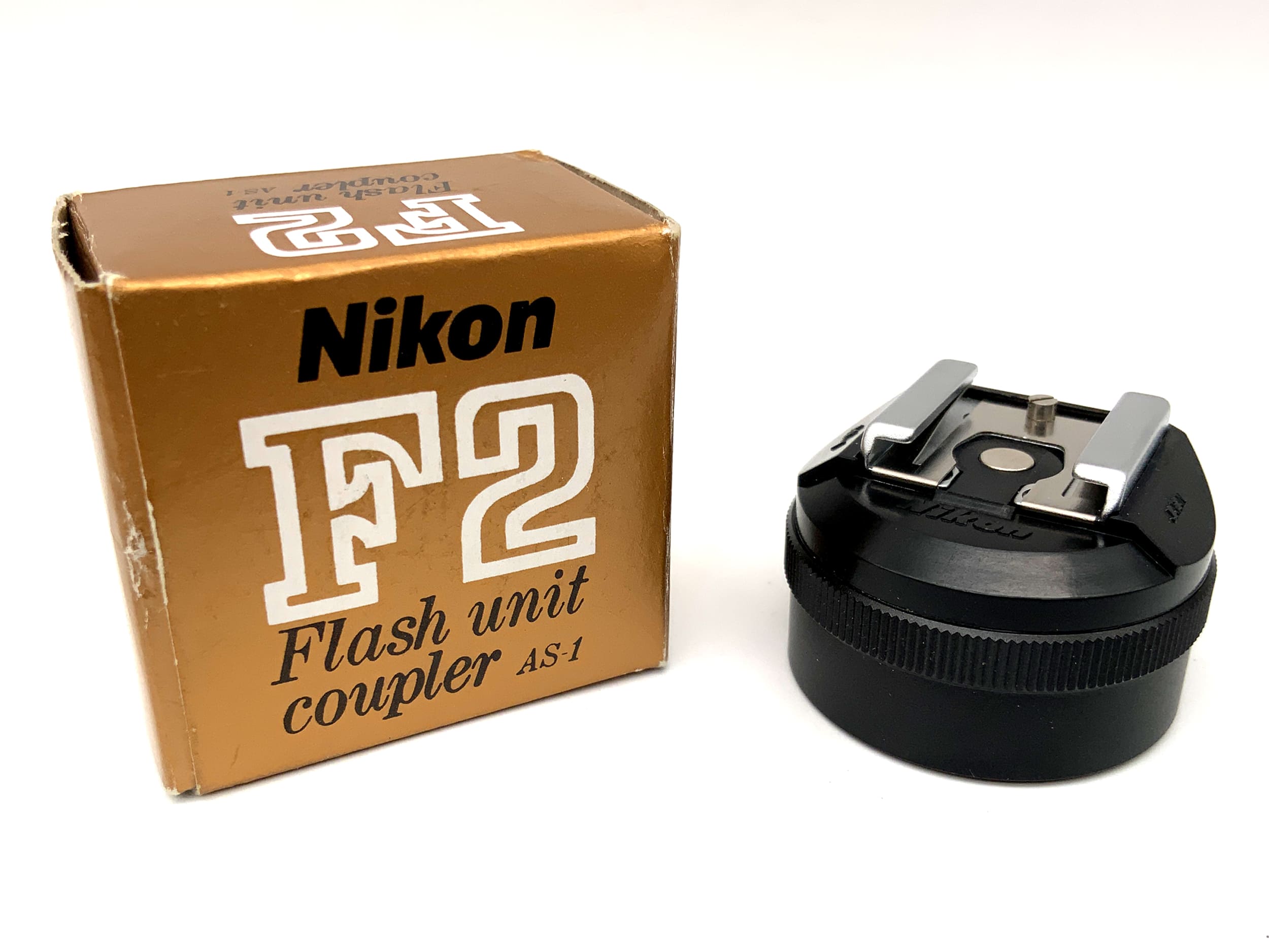 Nikon Hot Shoe Adapter Flash Unit AS-1 for F2 Hotshoe Flash Adapter in original packaging