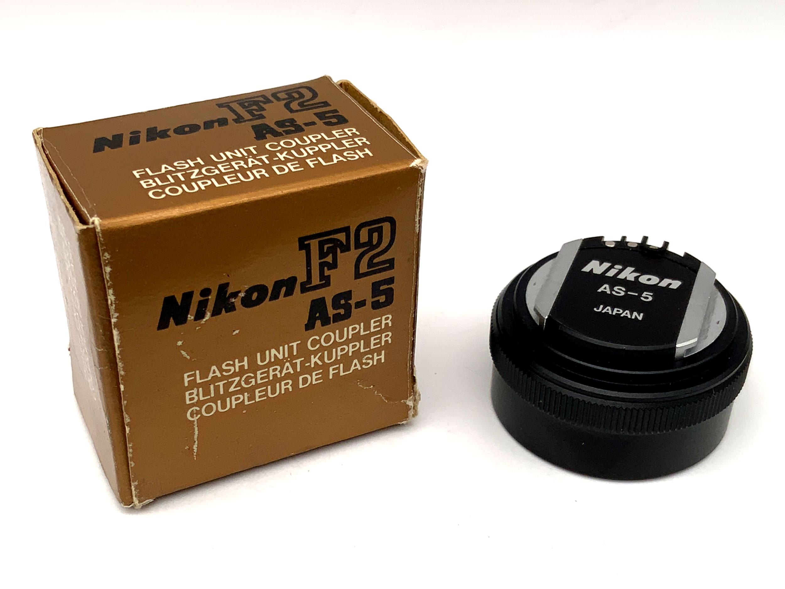 Nikon AS-5 Hotshoe Flash Unit for F2 SB-12, SB-16A, SB-17 SB-21A (Original Packaging)