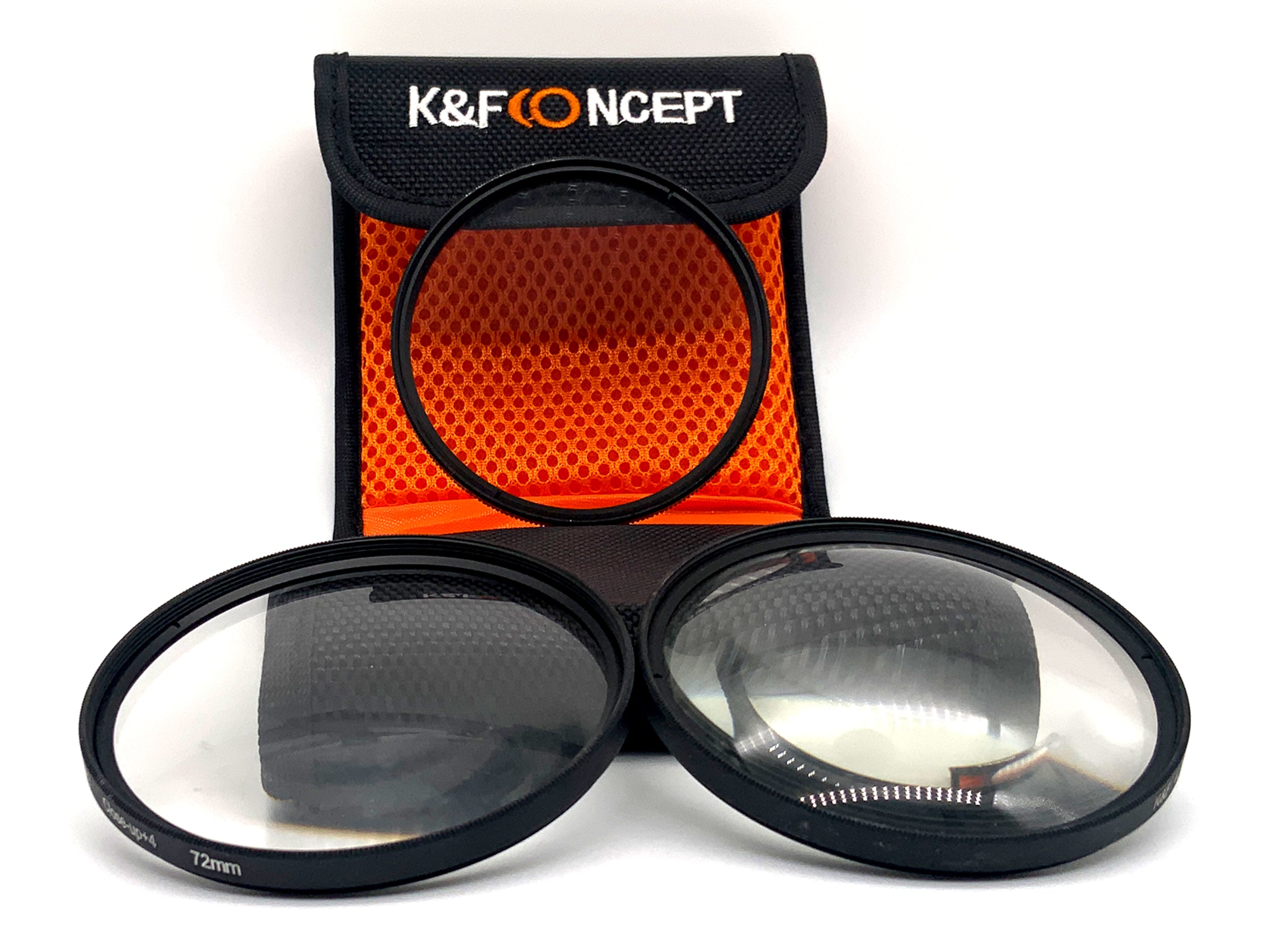 K&F Concept 3er Filterset Digital HD Close-Up+4/+10/Star-6 +Case Filter 72mm