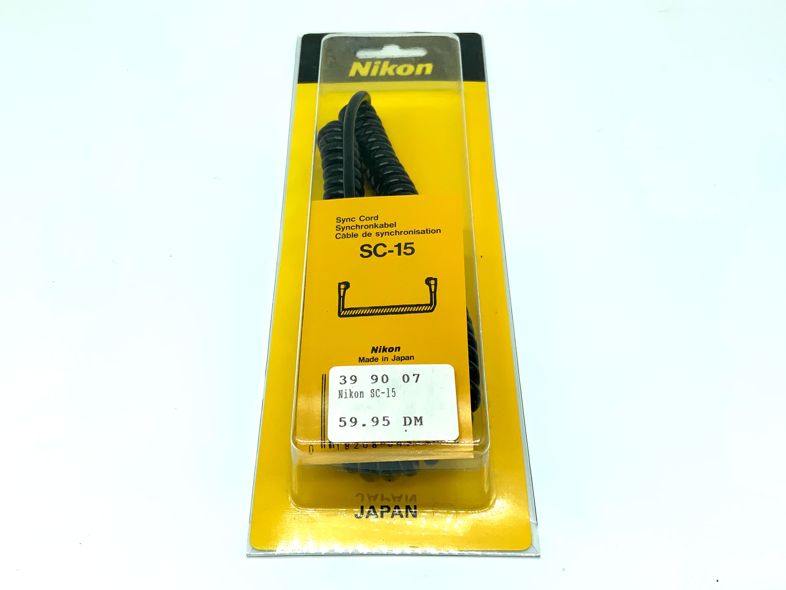 Nikon SC-15 sync cable, flash cable for AS-15, SB-29, SB-800, SB-900, SB-910