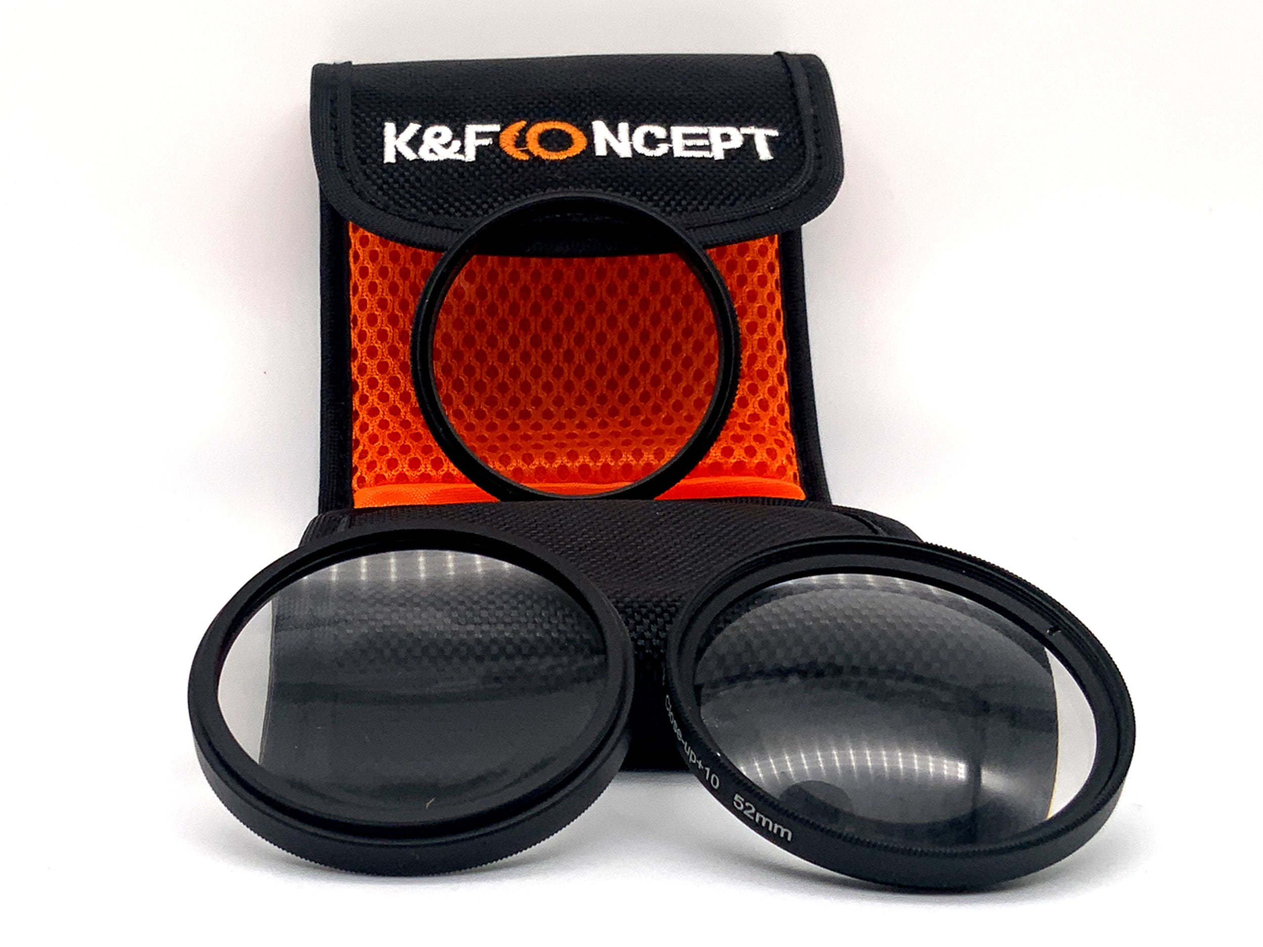 K&F Concept 3er Filterset Digital HD Close-Up+4/+10/Star-6 + Case Filter 52mm