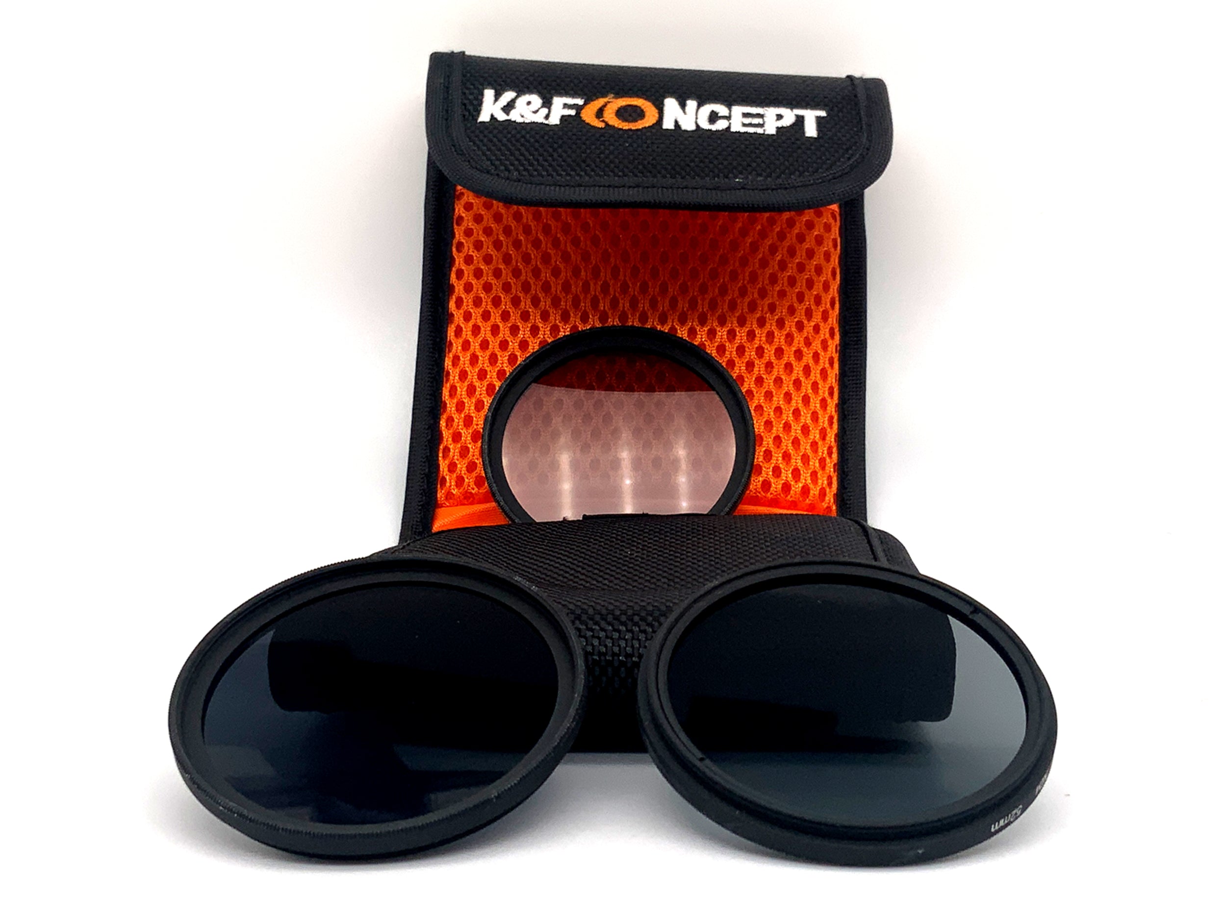 K&F Concept Graufilter 3er Set Digital HD ND2/4/8 + Case Filter 52mm Kreisförmig