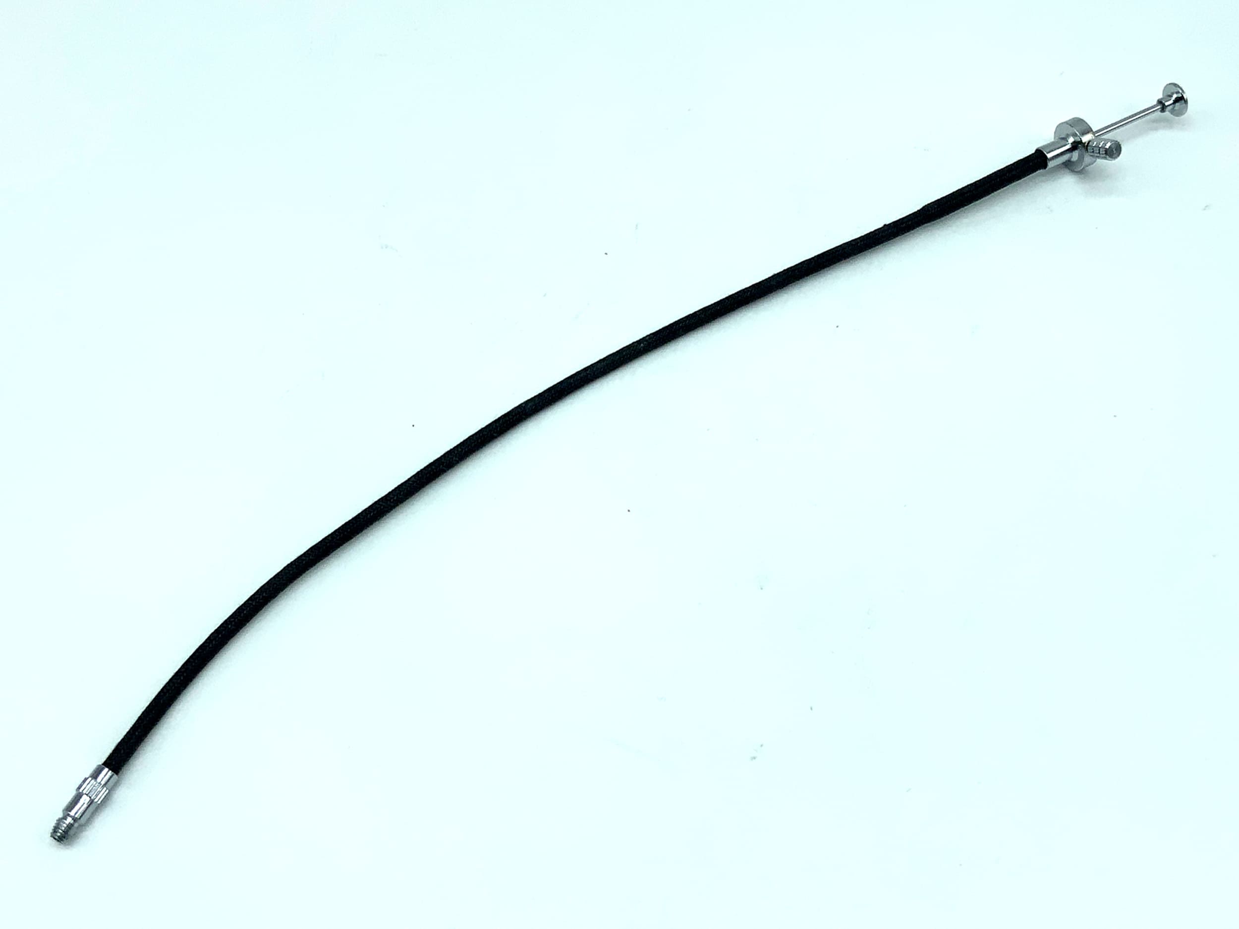 Black cable release, approx. 22-23cm, with locking mechanism, remote release cable release
