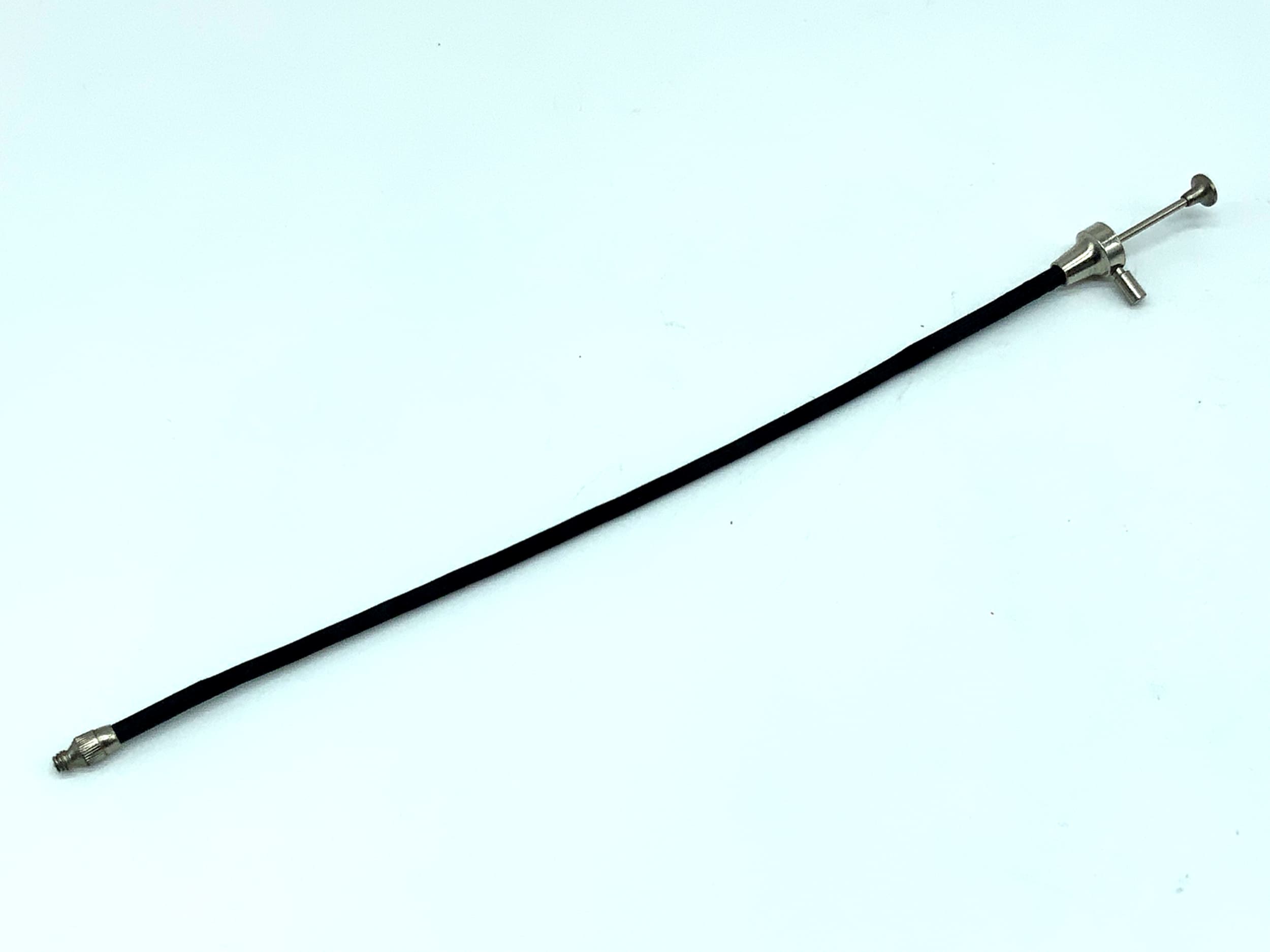 Black cable release, approx. 20cm, with locking mechanism, remote release cable release