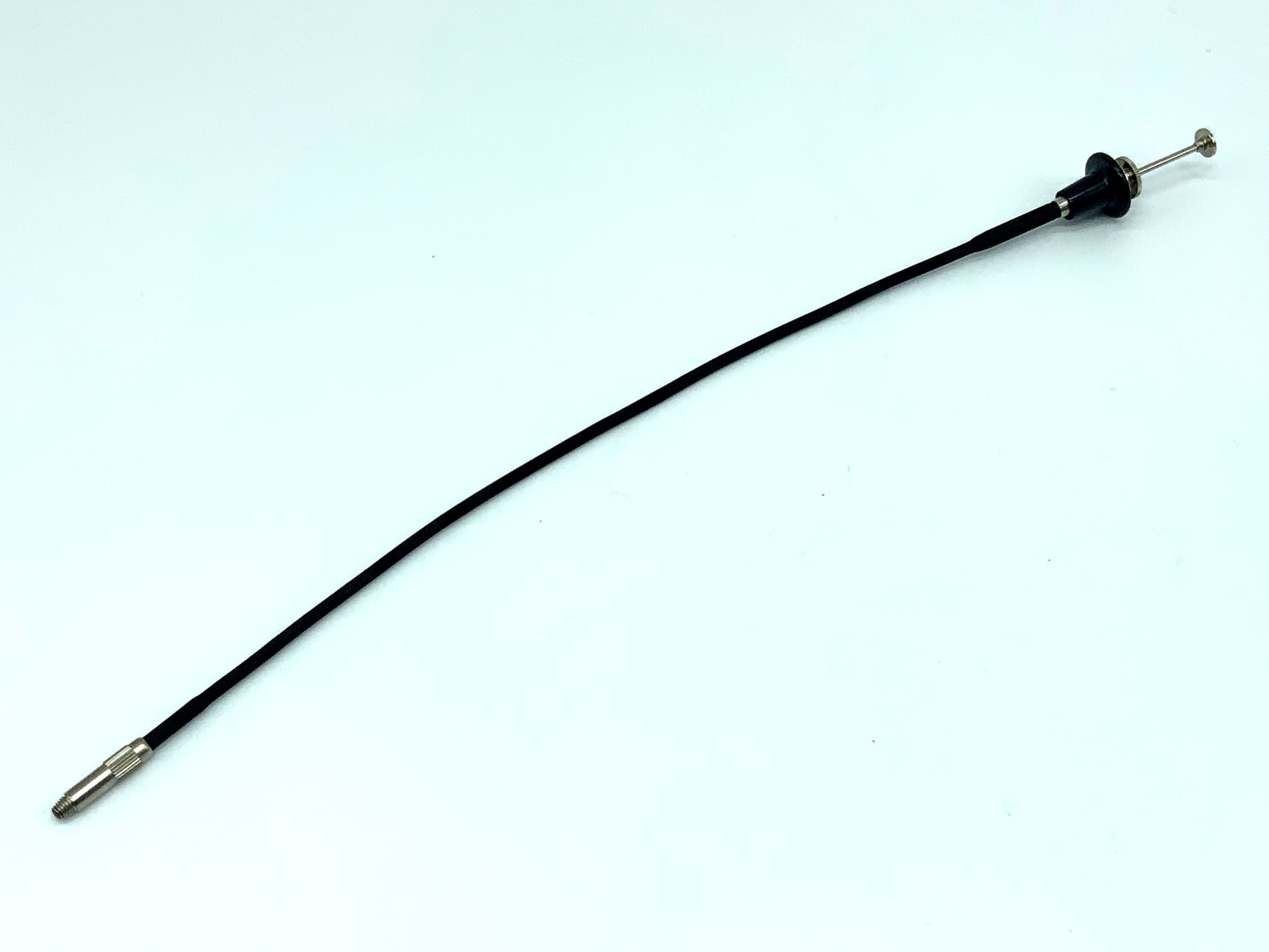 Black cable release, approx. 25cm, with locking mechanism, remote release cable release