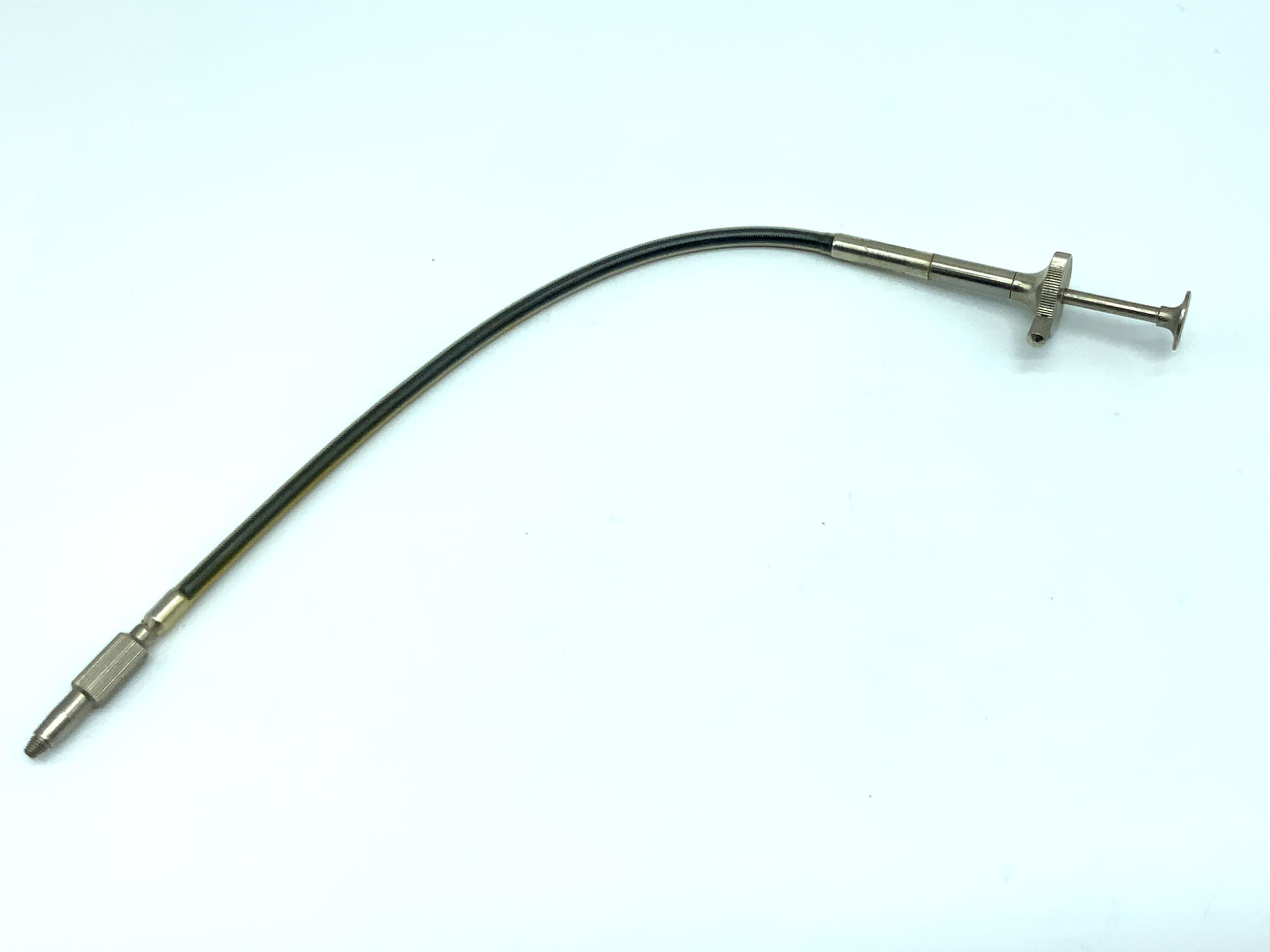 Silver cable release, approx. 25cm, with locking mechanism, remote release cable release