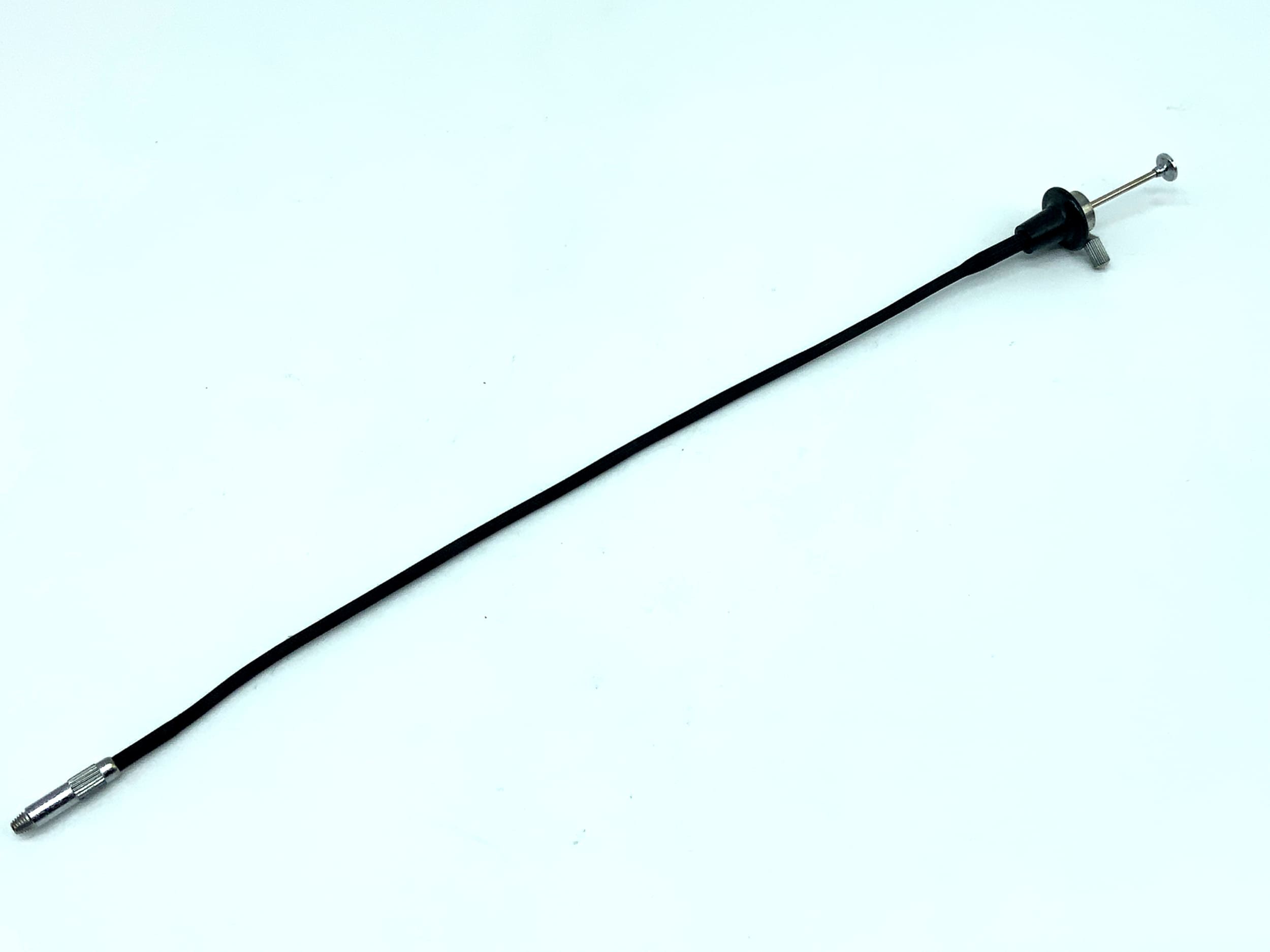 Black cable release, approx. 25cm, with locking mechanism, remote release cable release