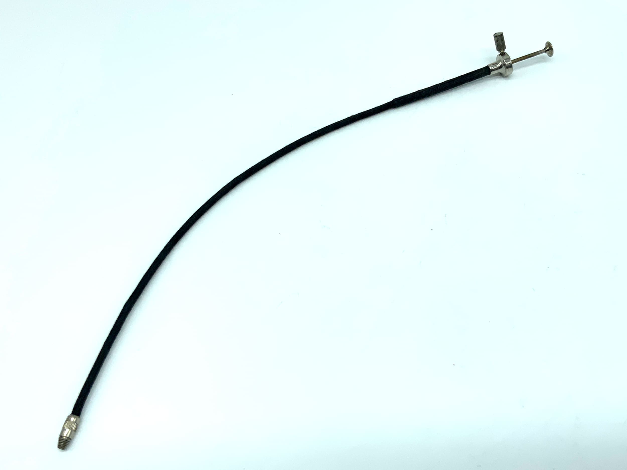Black cable release, approx. 25cm, with locking mechanism, remote release cable release