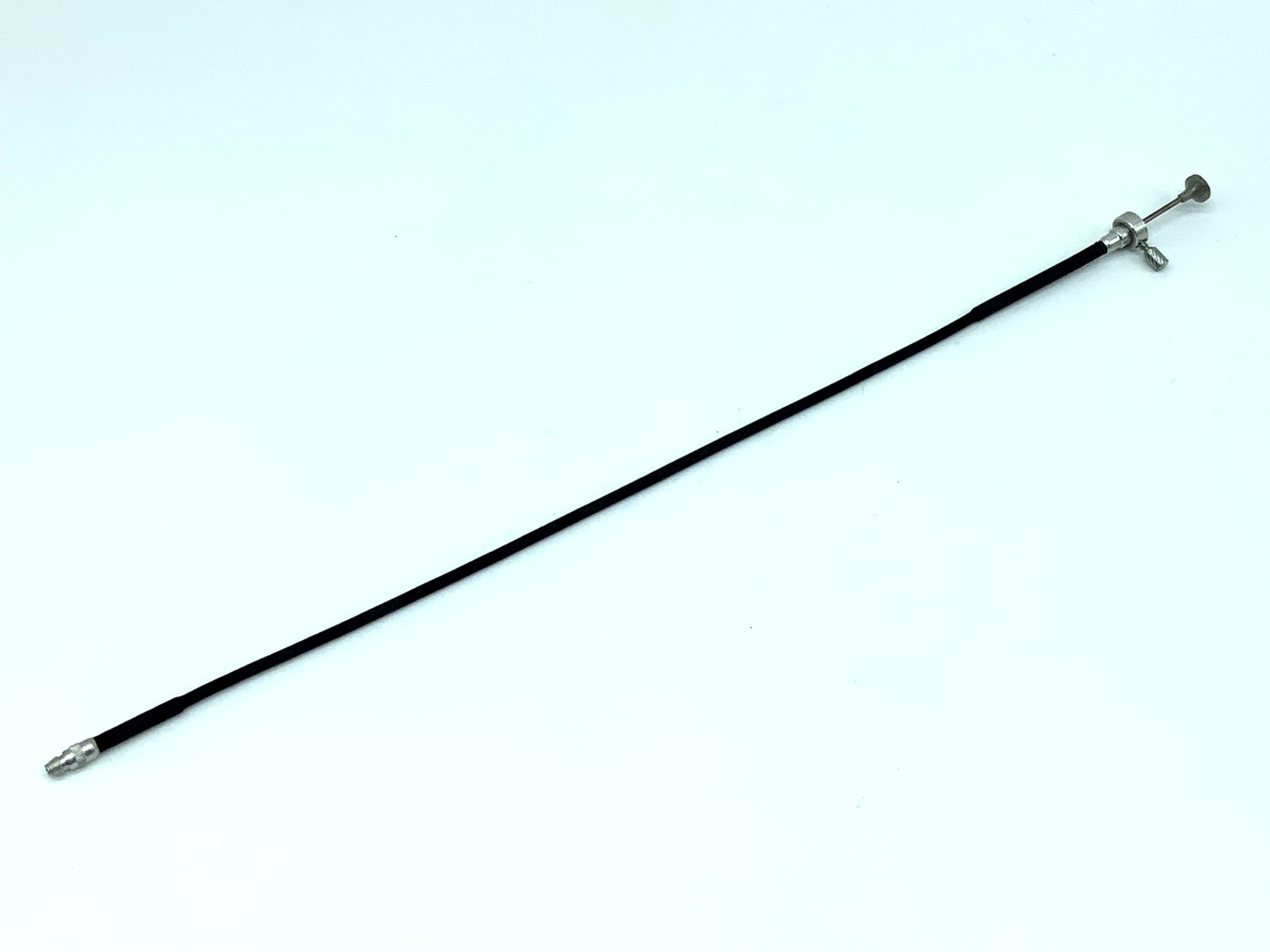 Black cable release, approx. 30cm, with locking mechanism, remote release cable release