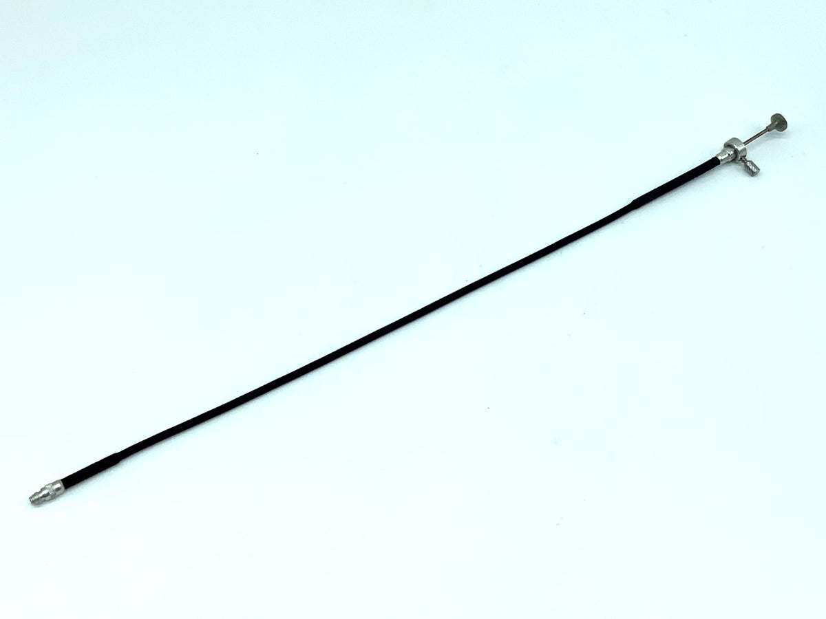 Black cable release, approx. 30cm, with locking mechanism, remote release cable release