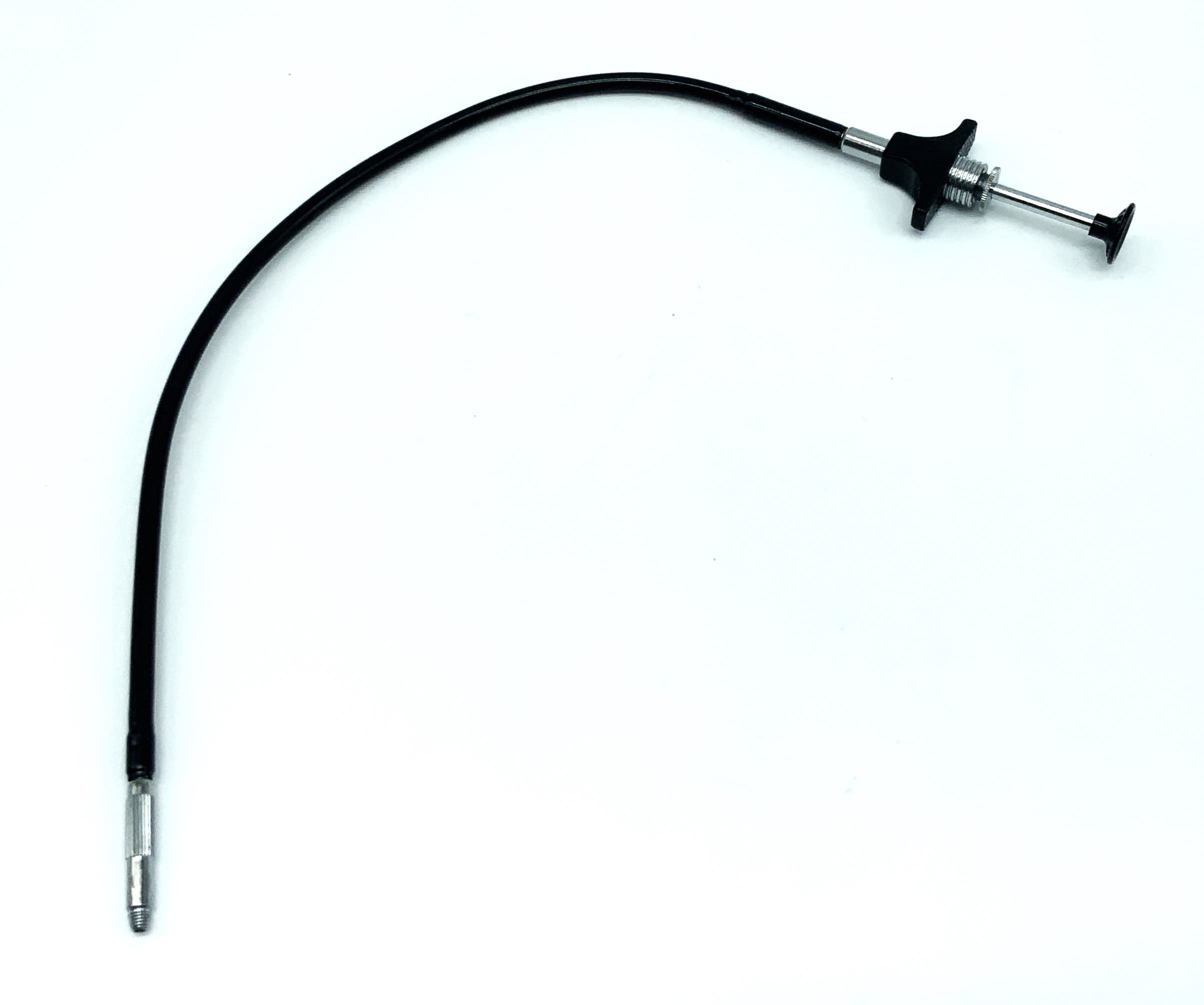 Black cable release, approx. 30cm, with locking mechanism, remote release cable release
