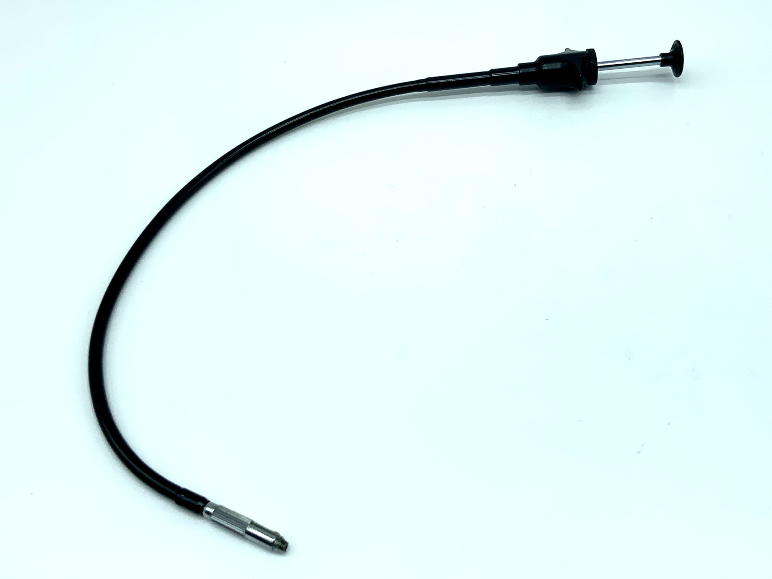 Black cable release, approx. 30cm, with locking mechanism, remote release cable release