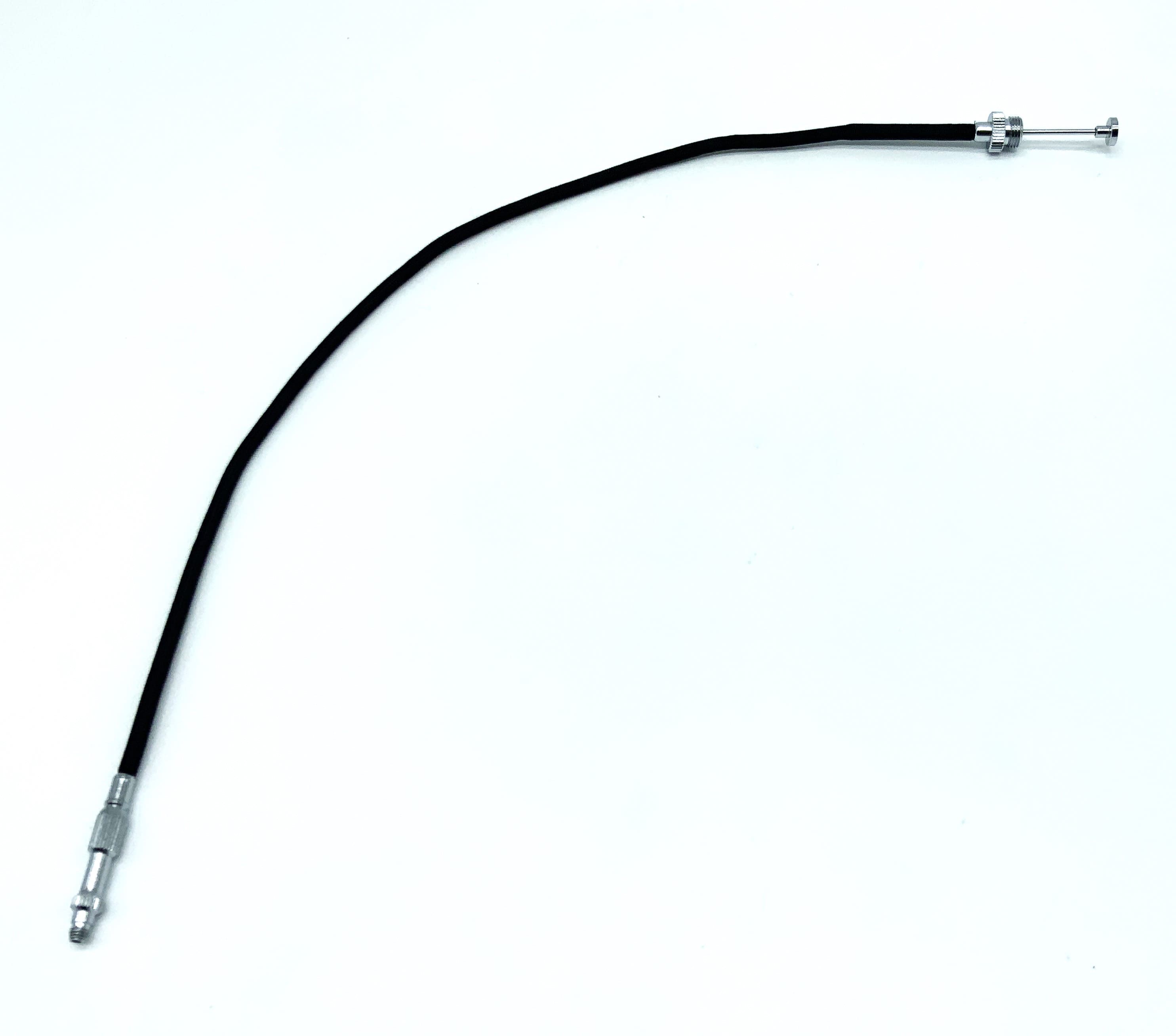 Black cable release, approx. 30cm, remote release, cable release