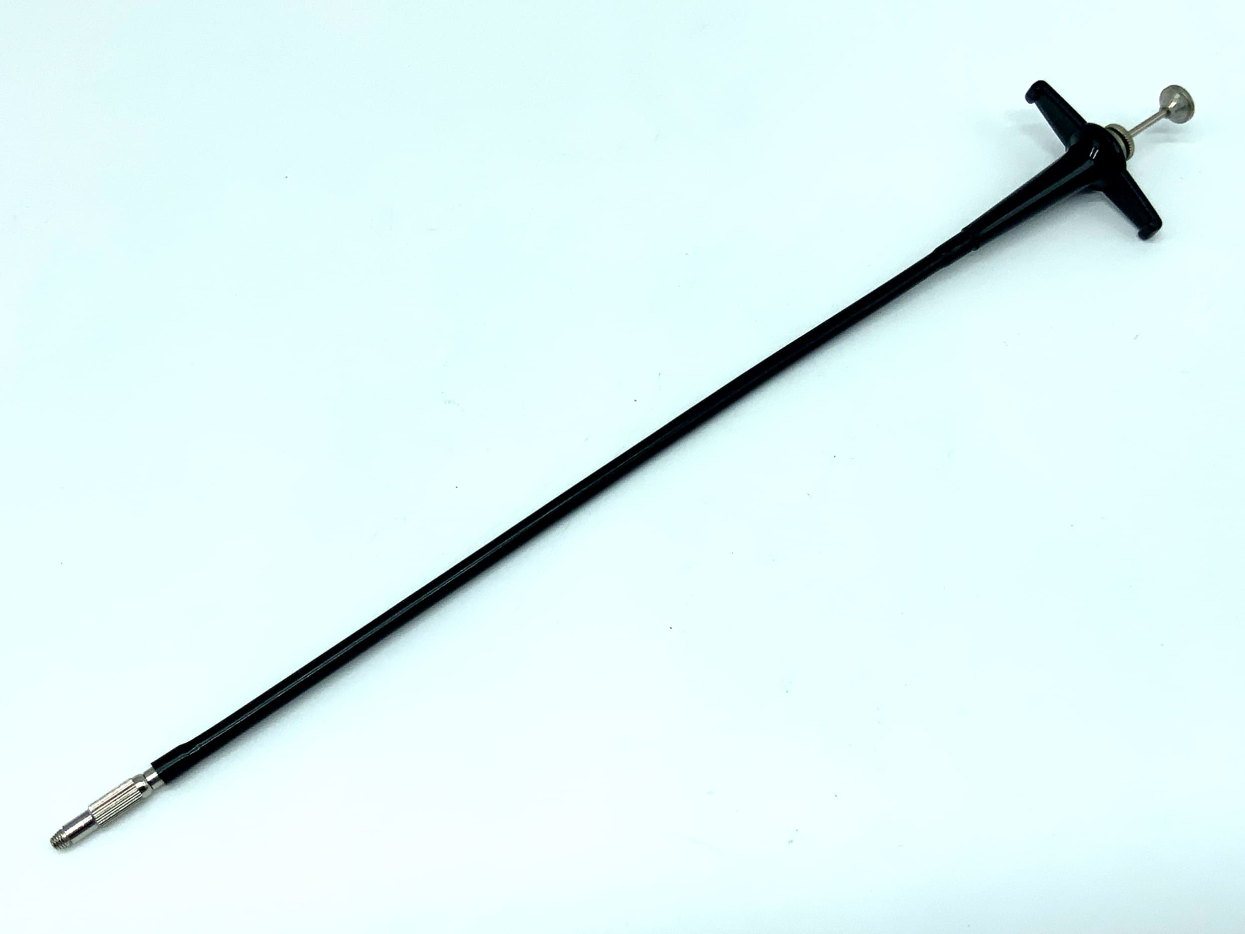 Black cable release, approx. 27.5cm, with locking mechanism, remote release cable release