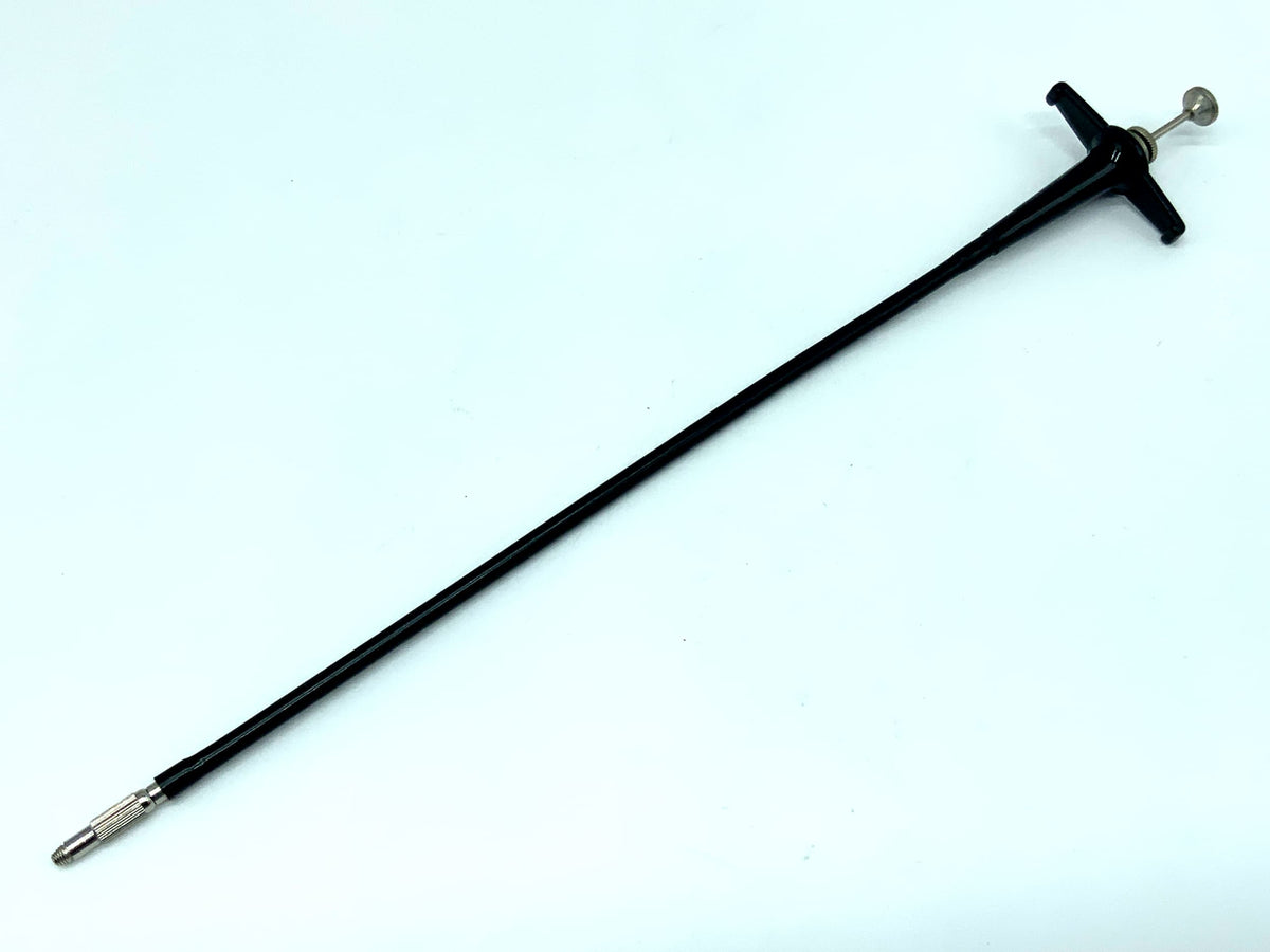 Black cable release, approx. 27.5cm, with locking mechanism, remote release cable release