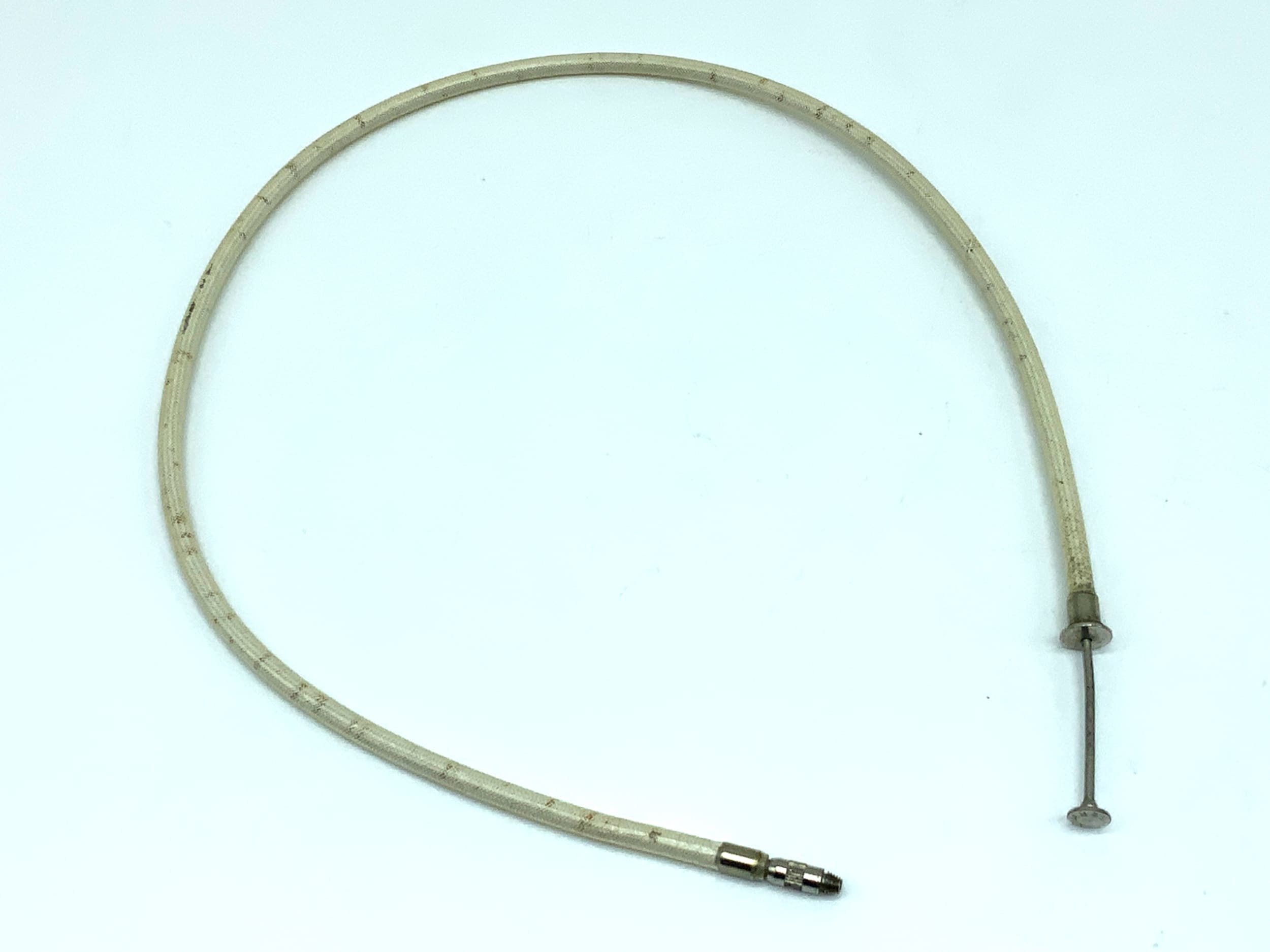 White cable release, approx. 50cm, remote release, cable release