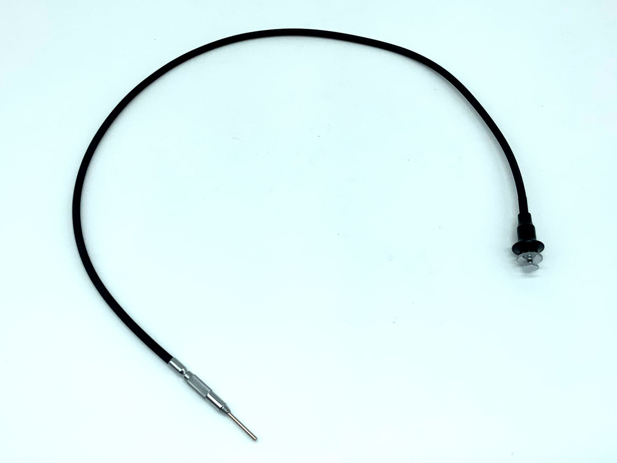 Black cable release, approx. 50cm, with locking mechanism, remote release cable release