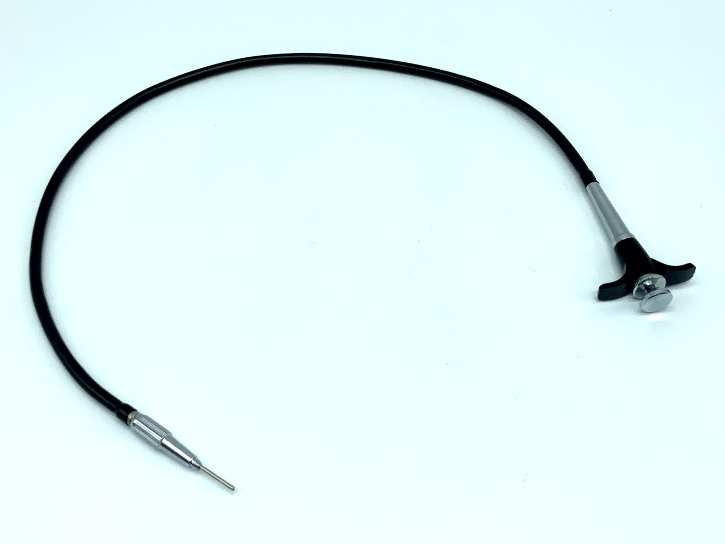 Black cable release, approx. 50cm, with locking mechanism, remote release cable release