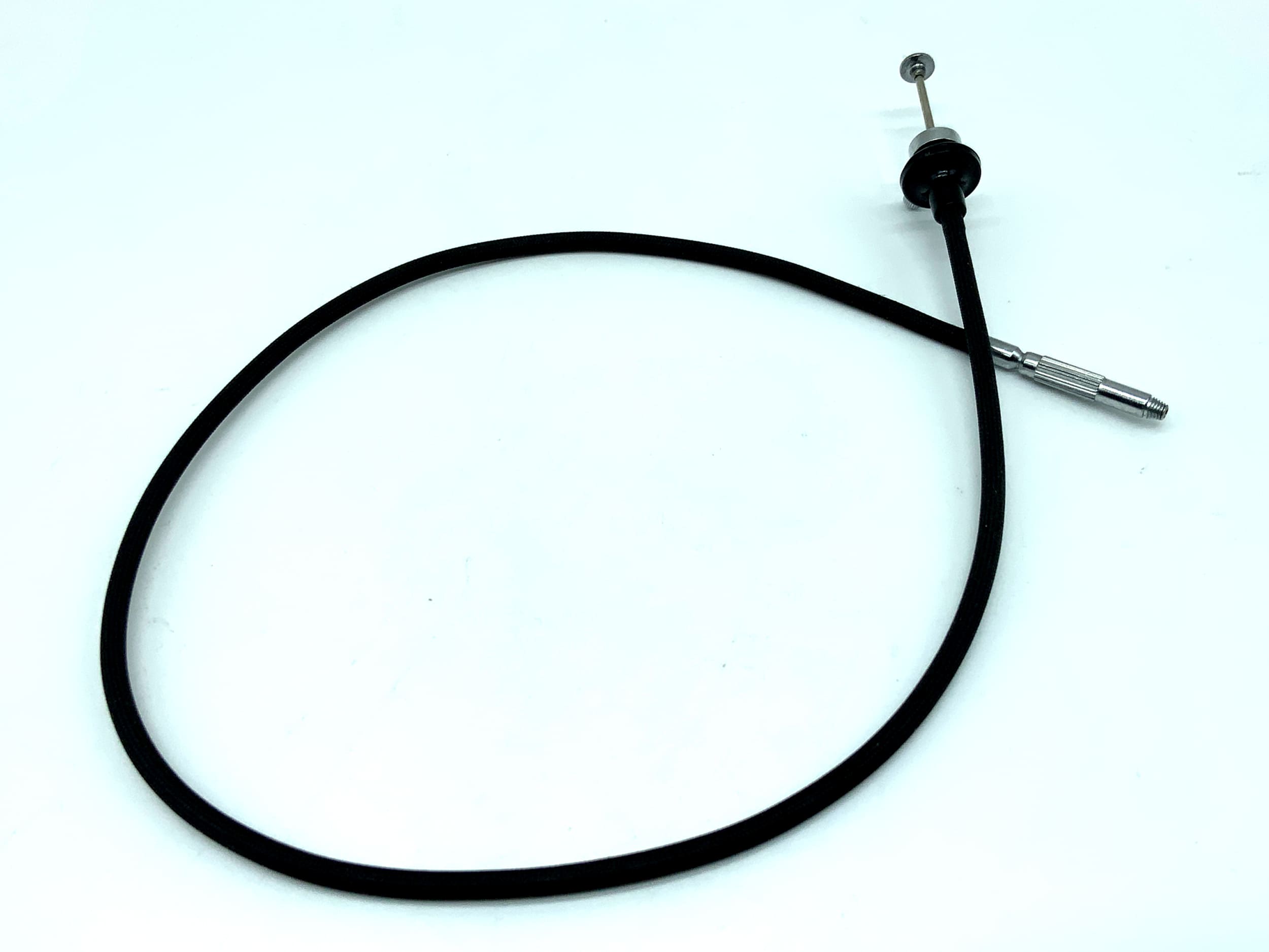 Black cable release, approx. 50cm, with locking mechanism, remote release cable release