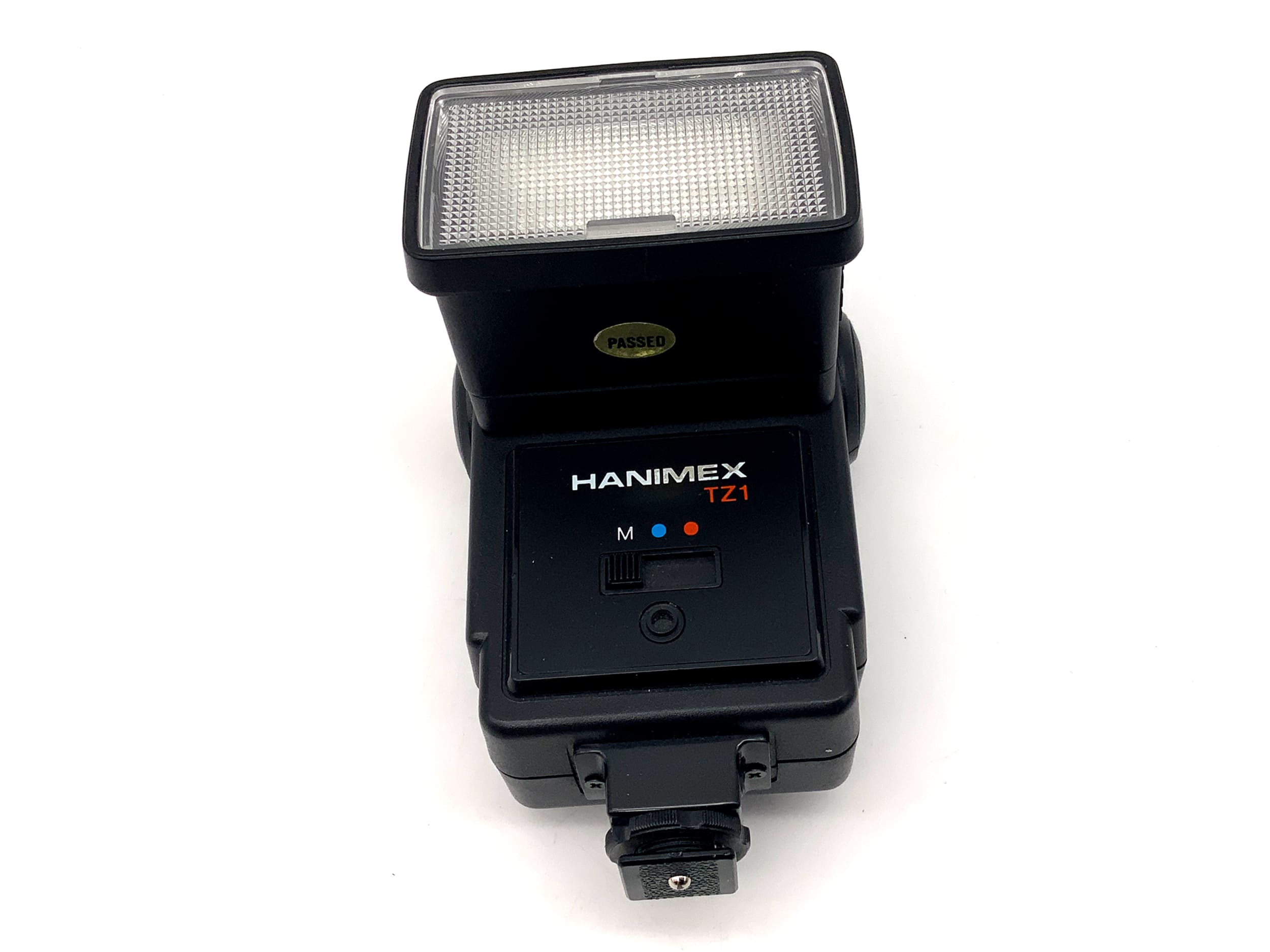 Hanimex TZ1 flash unit, medium contact, universal camera flash, clip-on flash