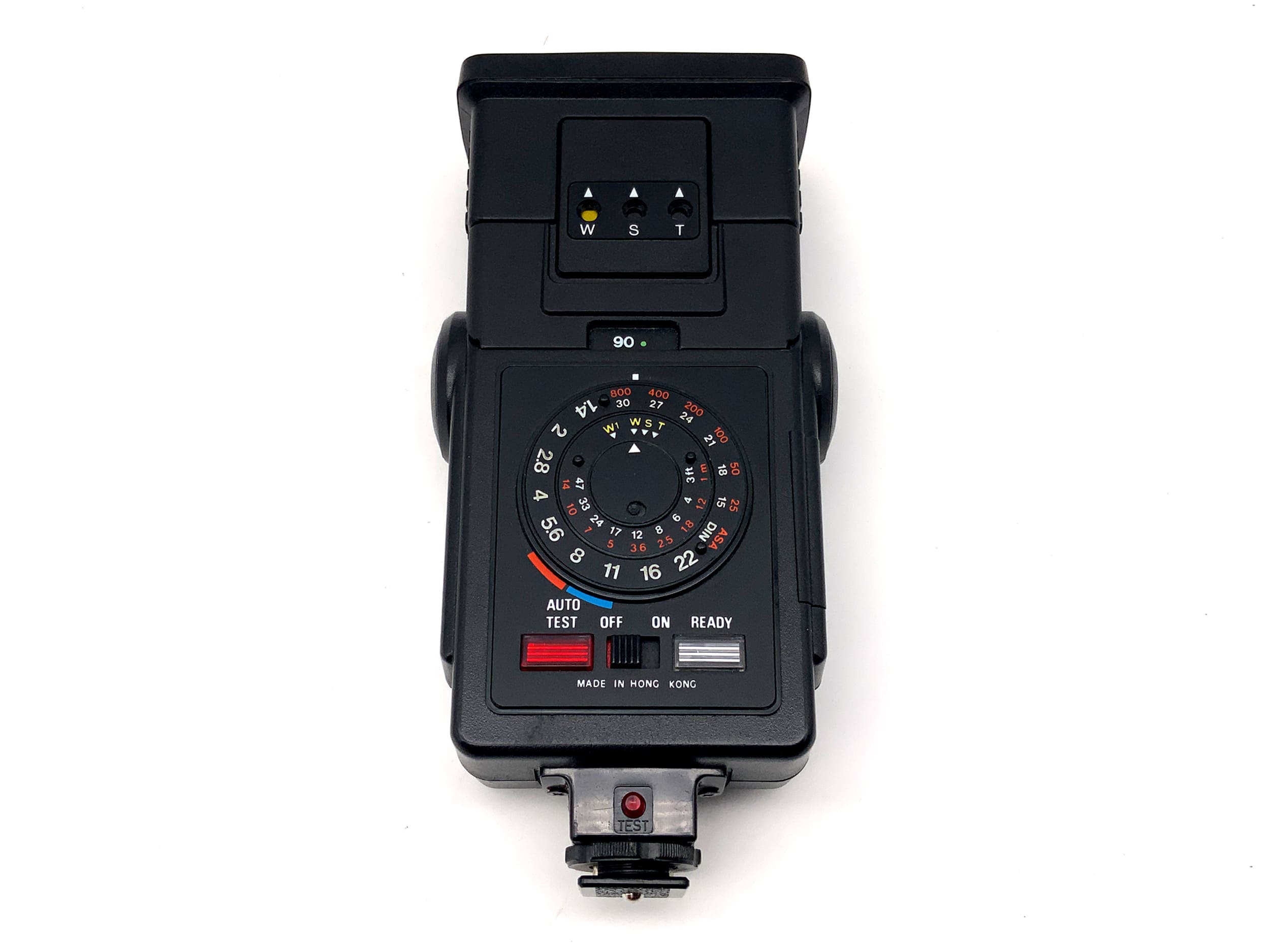 Hanimex TZ1 flash unit, medium contact, universal camera flash, clip-on flash