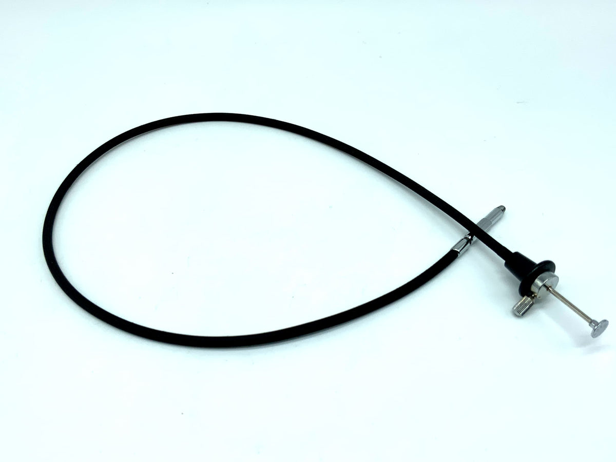 Black cable release, approx. 50cm, with locking mechanism, remote release cable release