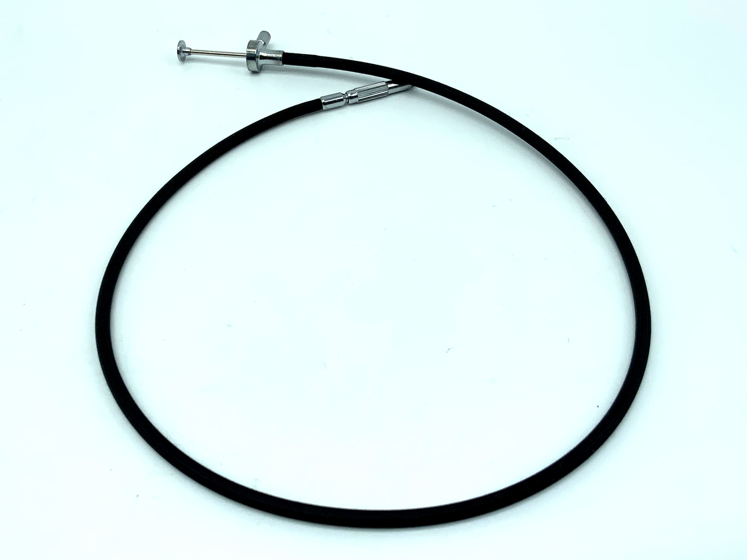 Black cable release, approx. 50cm, with locking mechanism, remote release cable release