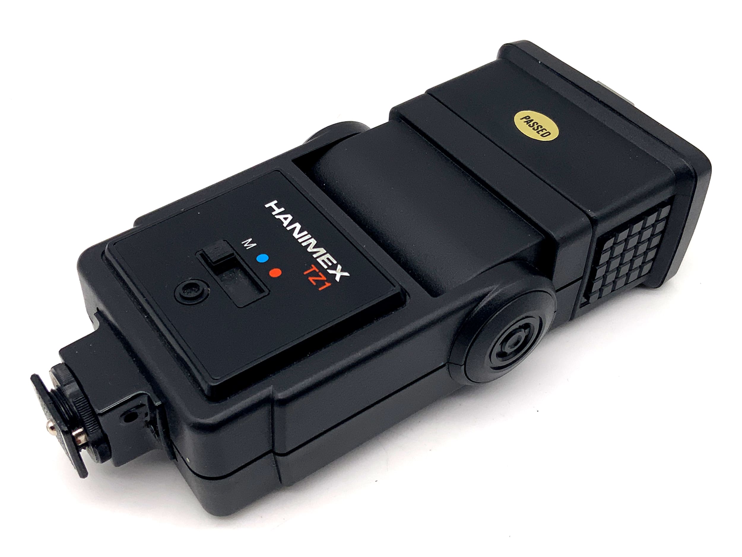 Hanimex TZ1 flash unit, medium contact, universal camera flash, clip-on flash