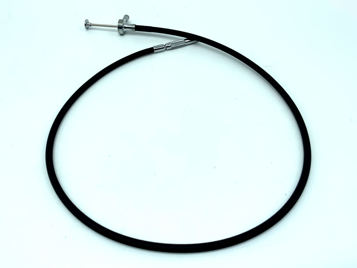 Black cable release, approx. 50cm, with locking mechanism, remote release cable release
