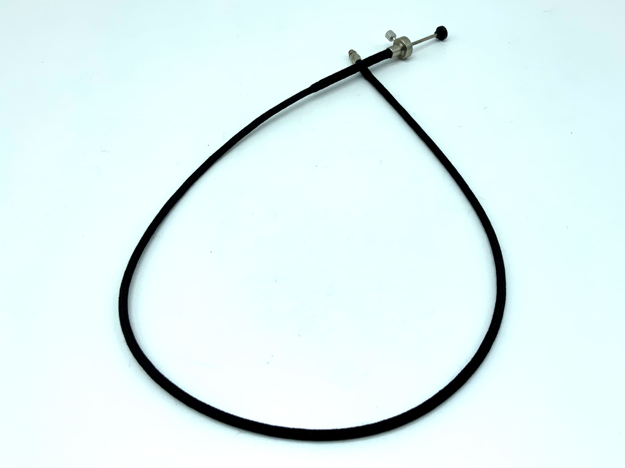 Black cable release, approx. 50cm, with locking mechanism, remote release cable release