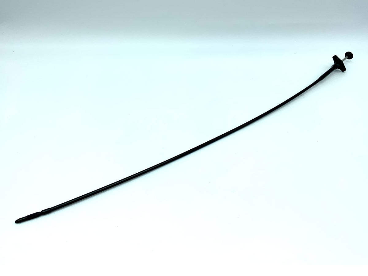 Black cable release, approx. 50cm, with locking mechanism, remote release cable release