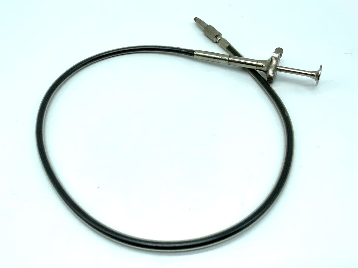 Grey cable release, approx. 50cm, with locking mechanism, remote release cable release