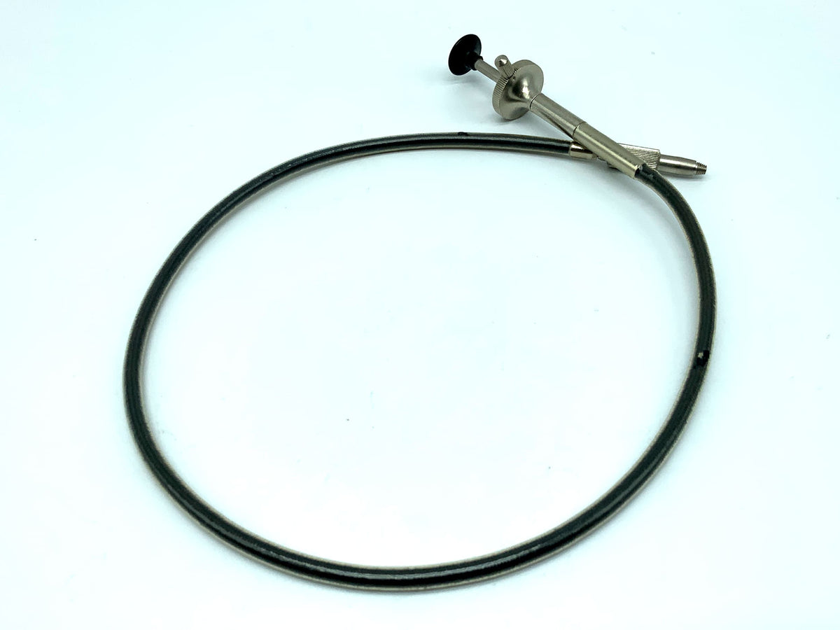 Grey cable release, approx. 50cm, with locking mechanism, remote release cable release