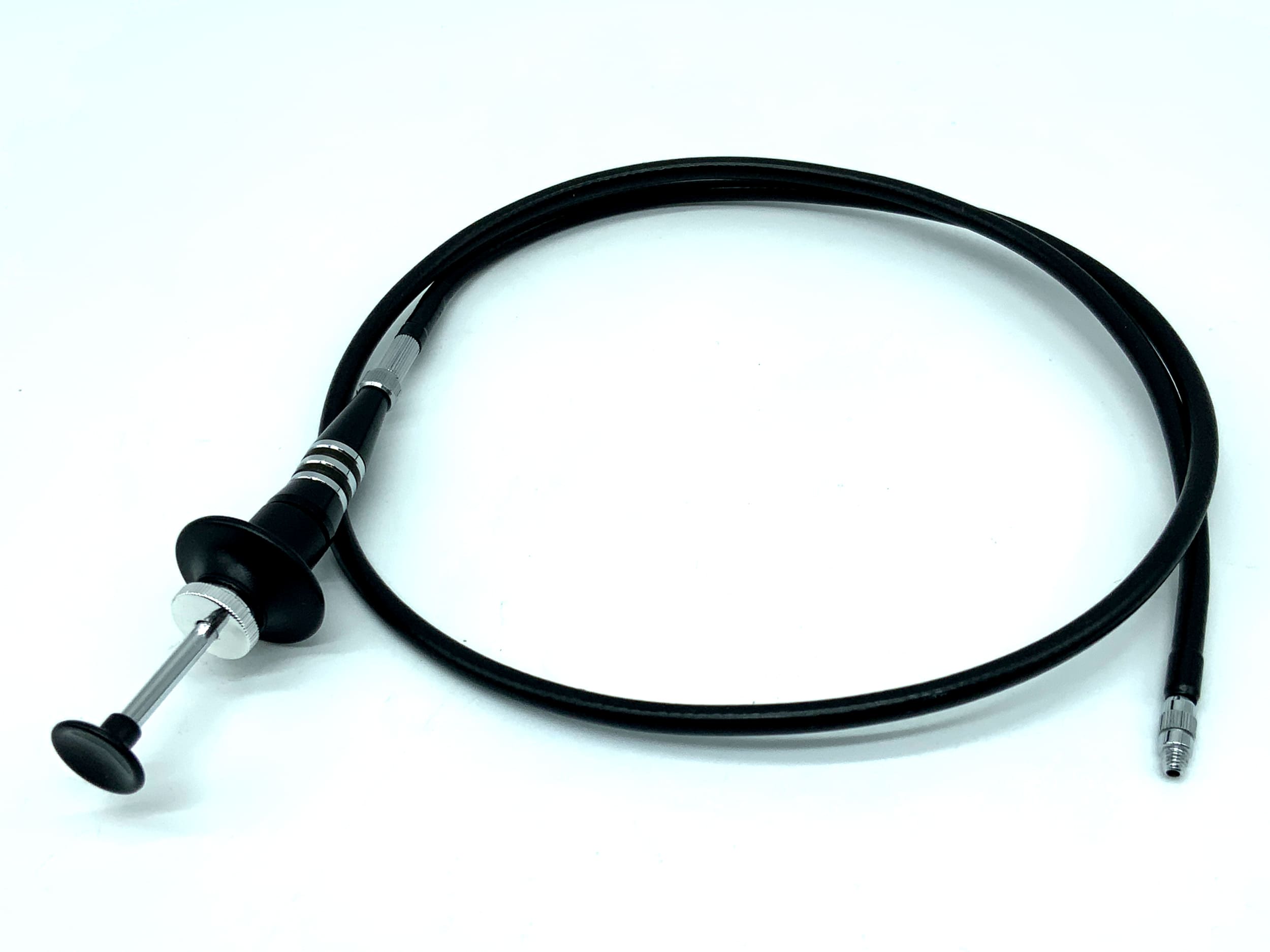 Linhof cable release, black, approx. 80cm, with locking mechanism, remote release cable release