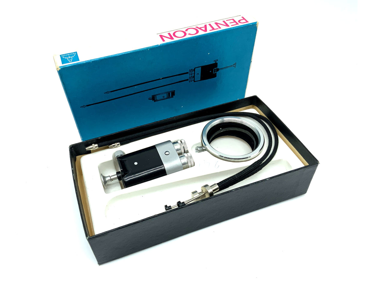 Pentacon 12750/12710 double cable release approx. 25cm with locking mechanism and M42 KW