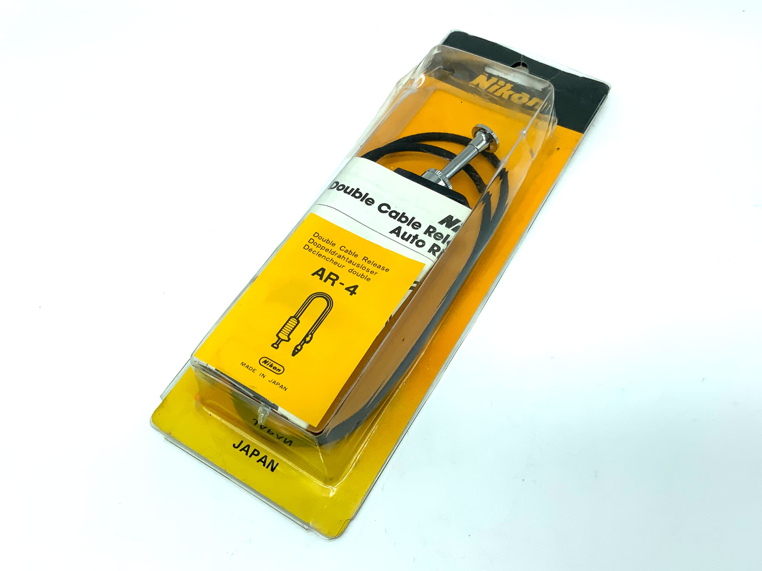 Nikon AR-4 Dual Cable Release, Black with Locking Mechanism, in Original Packaging, Remote Release