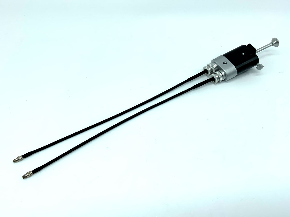 Pentacon 12750 Double Cable Release, Black, Approx. 25cm with Locking Mechanism