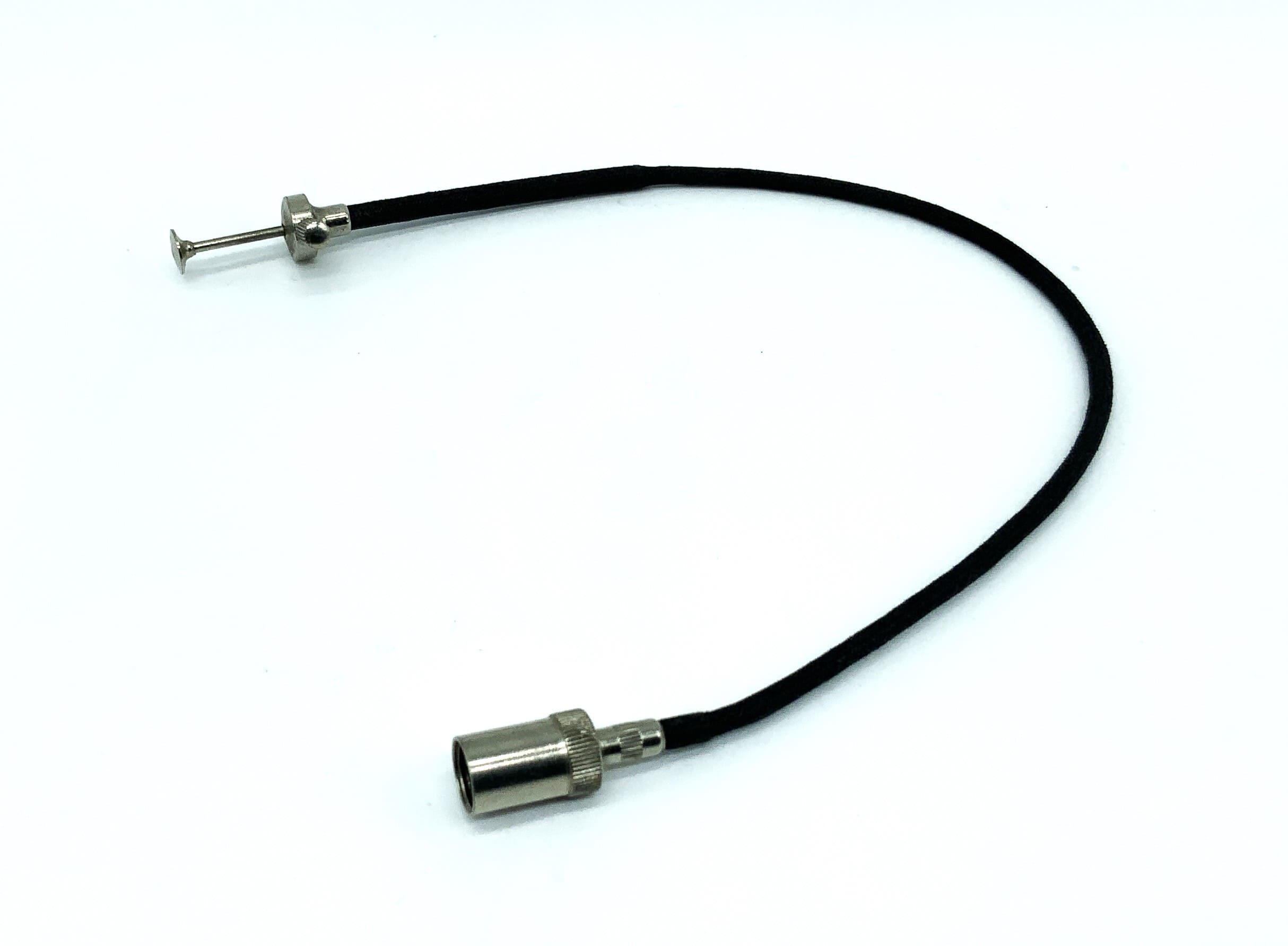 Black cable release, approx. 25cm, with locking mechanism for Leica bell remote release