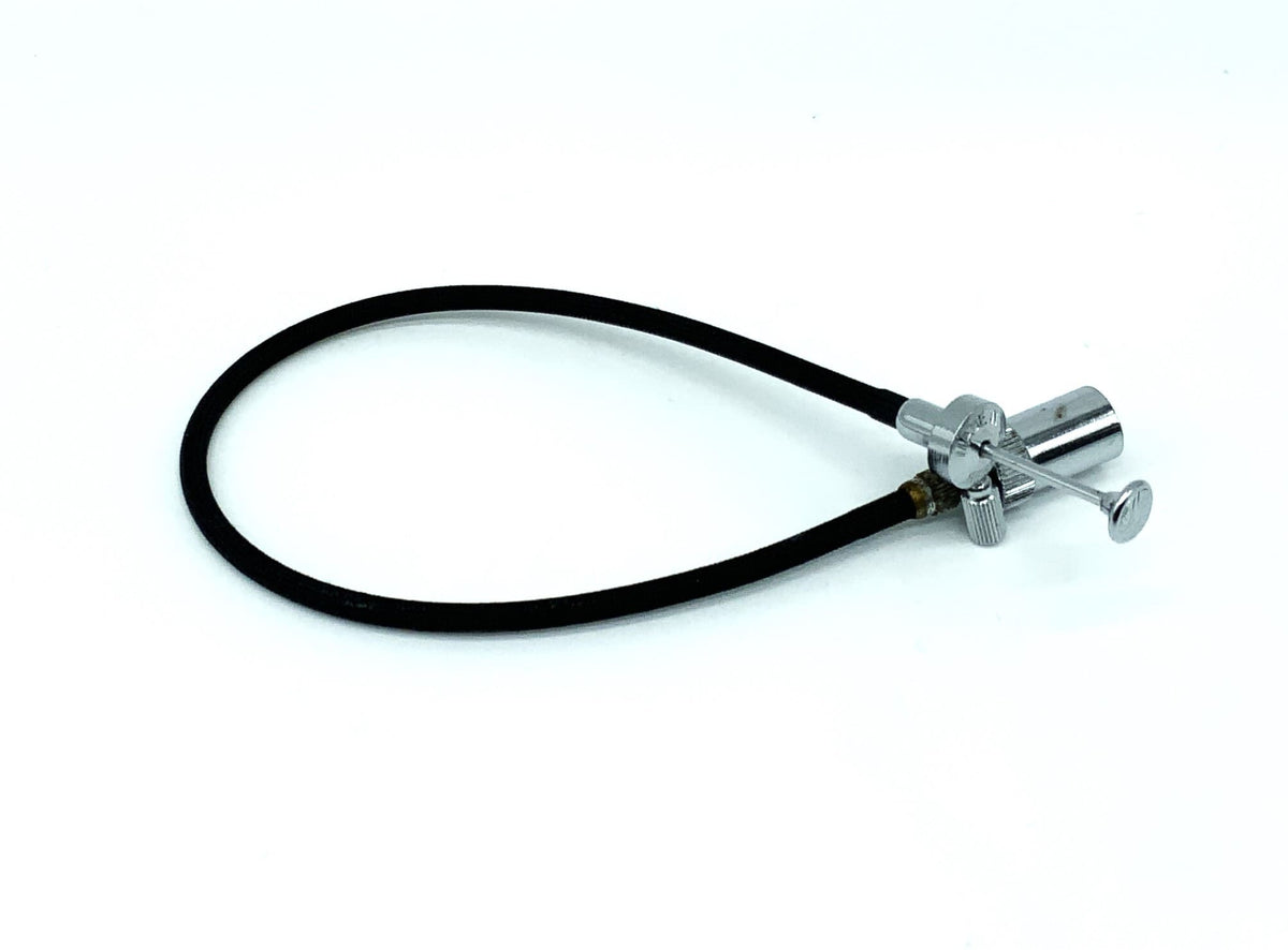 Prontor AGC cable release, black, approx. 25cm, with locking mechanism for Leica bell housing