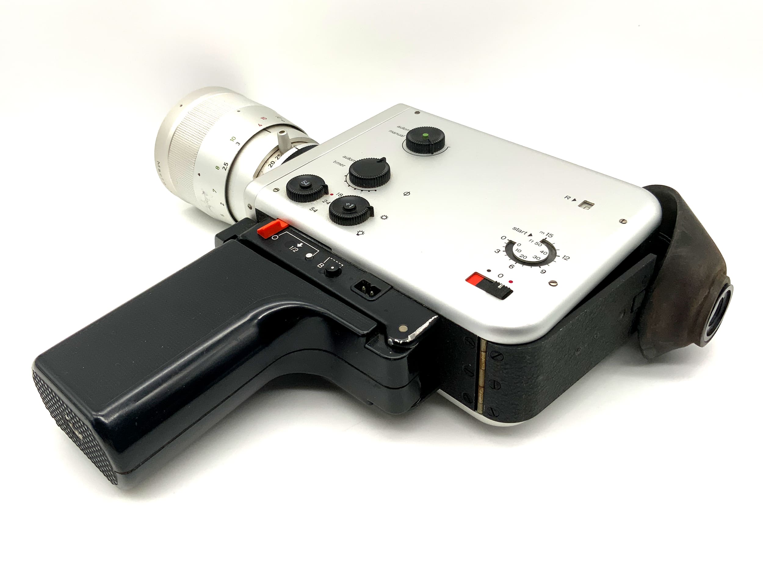 Braun Nizo 801 macro film camera with Macro Variogon 1.8/7-80 Super 8 narrow film