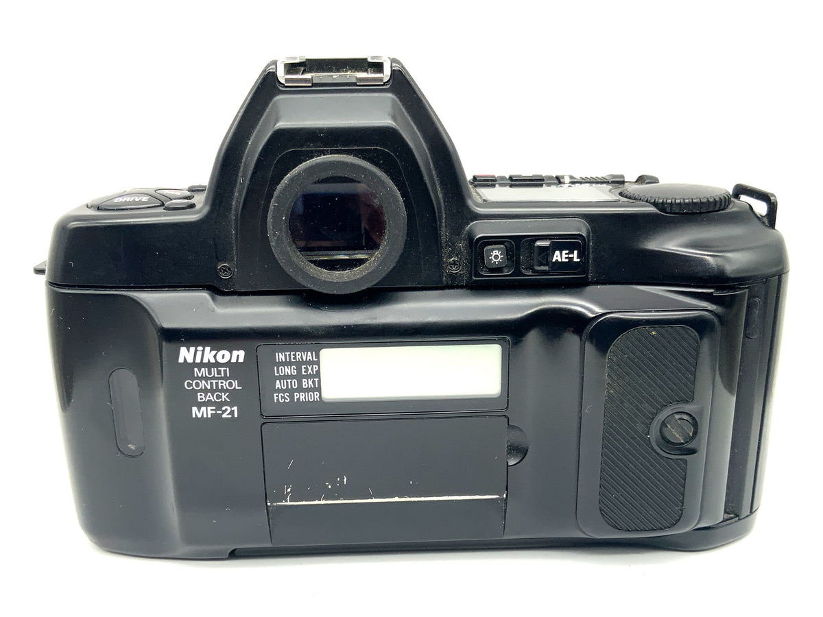 Nikon F-801 SLR mit Data Back MF-21 35mm SLR analog Body (Nikon AF)