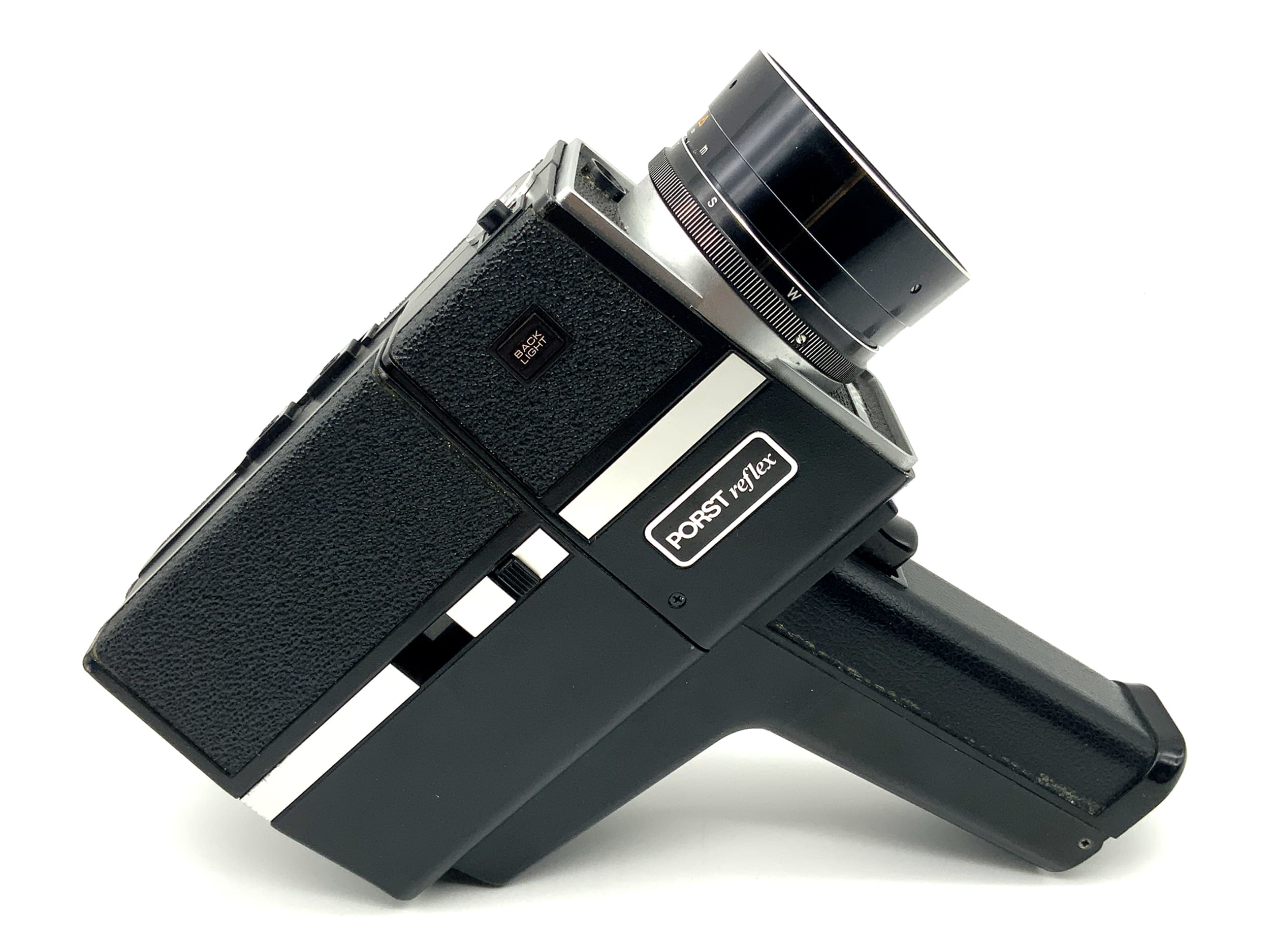 Porst reflex XL423 film camera with Porst Lens F1.1 f=9-22.5mm Super 8 film