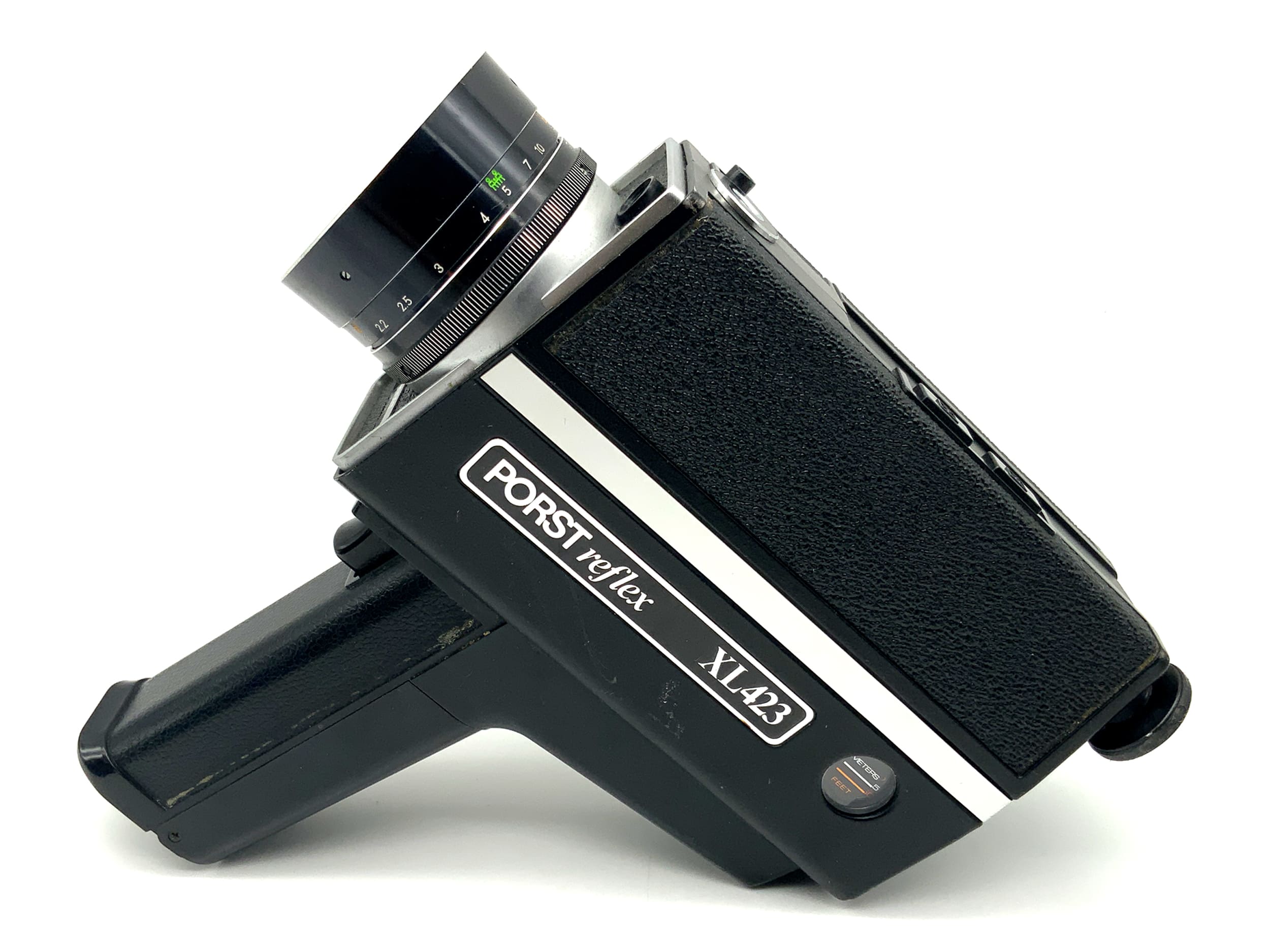 Porst reflex XL423 film camera with Porst Lens F1.1 f=9-22.5mm Super 8 film