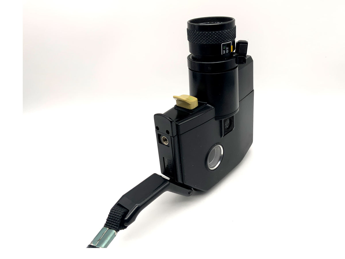 Fujica P2 Zoom film camera with Fujinon-Z 1:1.6 f=10.5-27.5mm single 8mm film