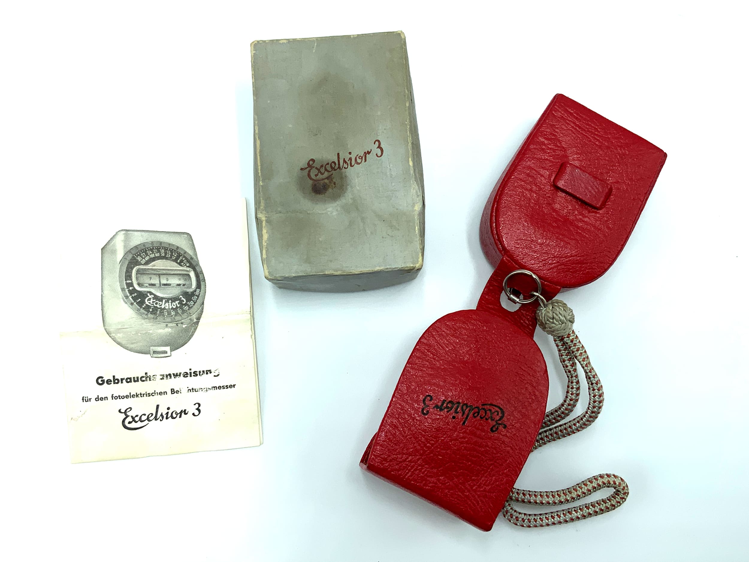 Excelsior 3 Belichtungsmesser in OVP Lichtmesser light meter Lichtmeter