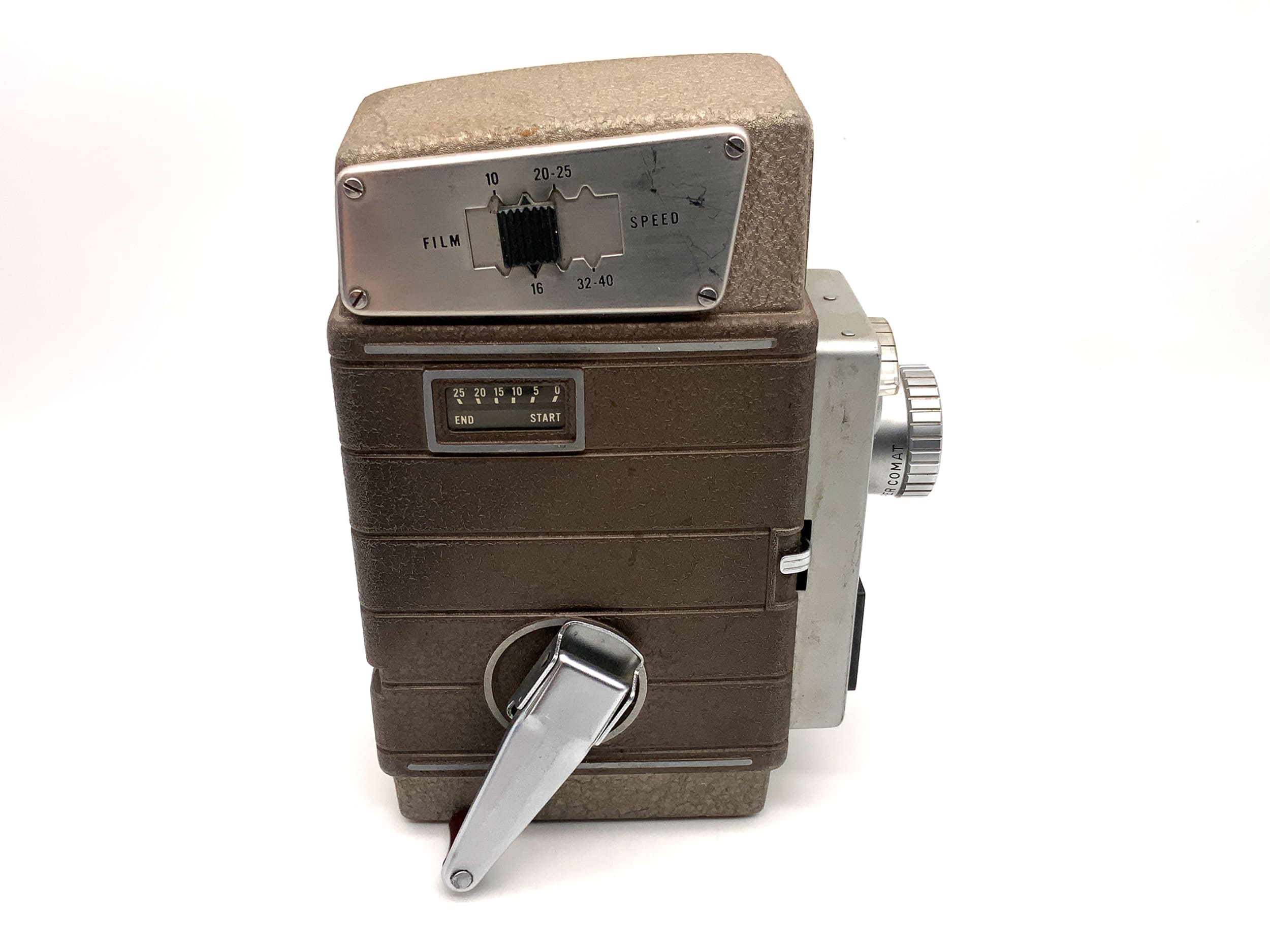 Bell &amp; Howell Electric Eye film camera with 10mm f/2.3 Super Comat dual 8mm lens